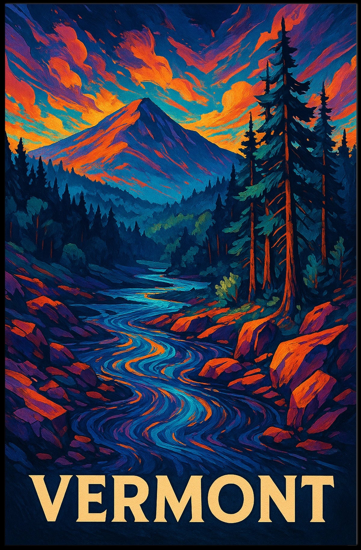Vermont Landscape Poster