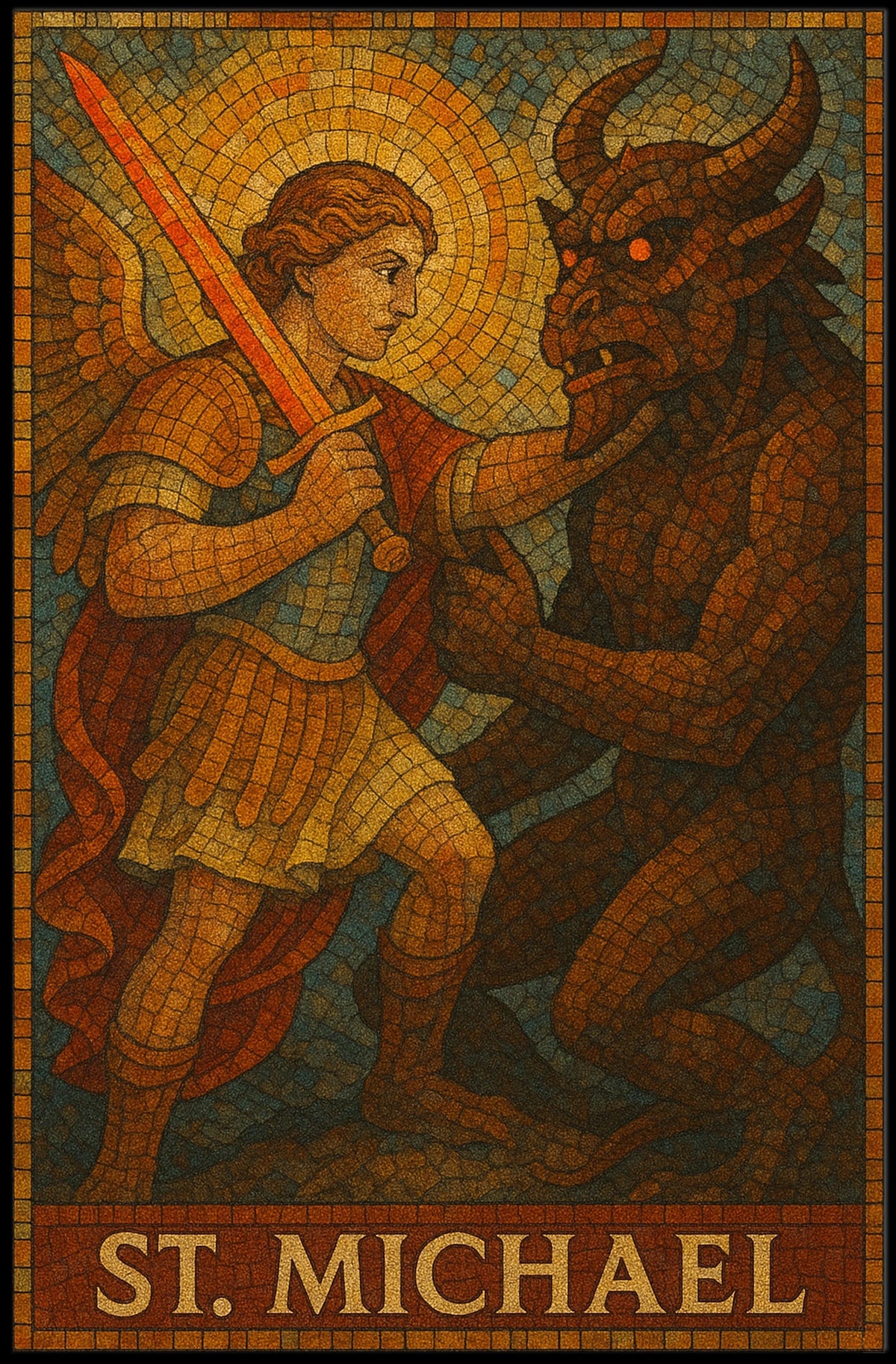 Saint Michael Sacred Art poster