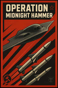 Cold War Stealth Bomber Soviet Propaganda Poster PosterGoat