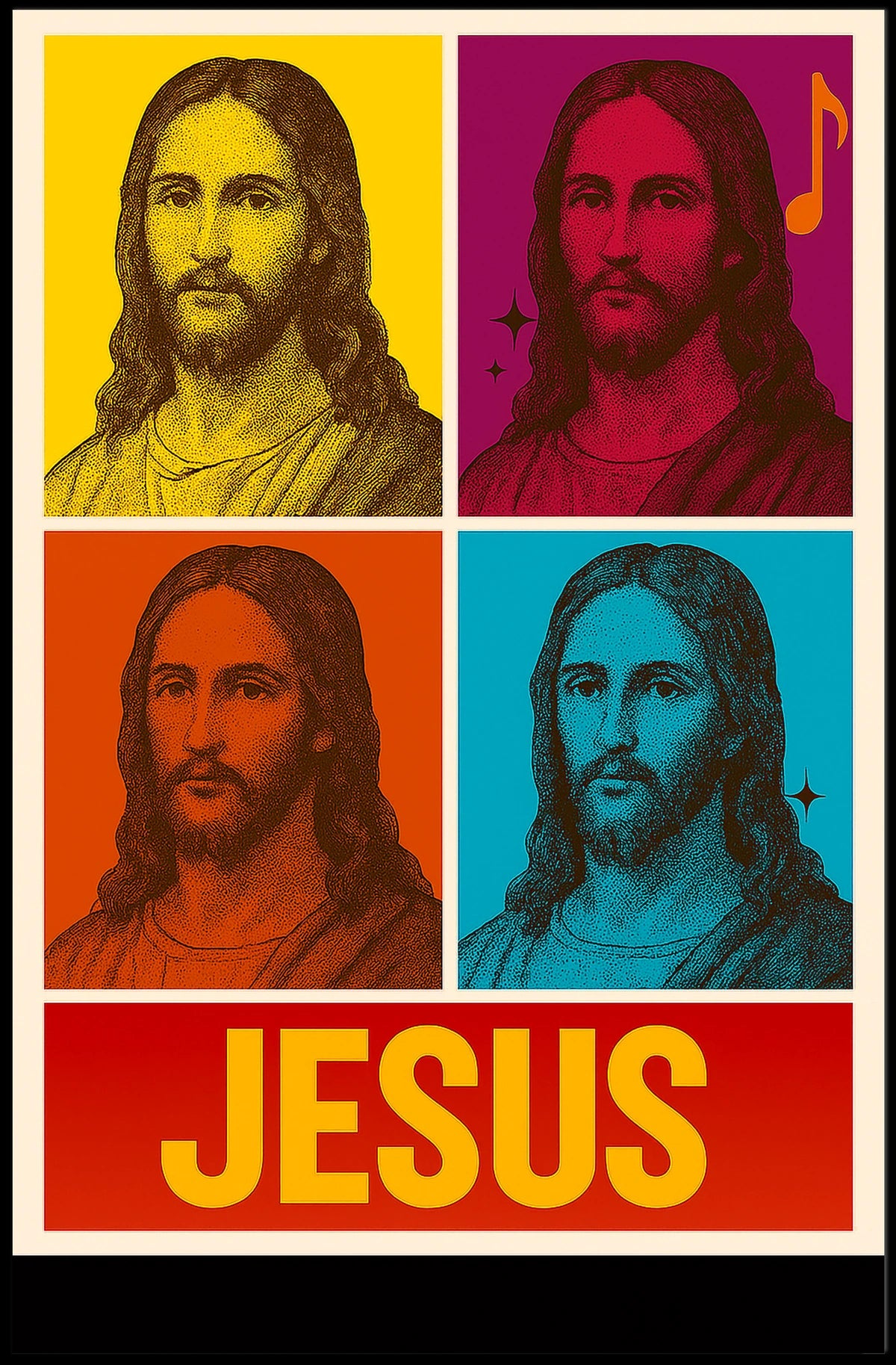 Jesus Pop Art Poster
