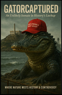 Alligator in Red Cap Political or Propaganda Poster PosterGoat