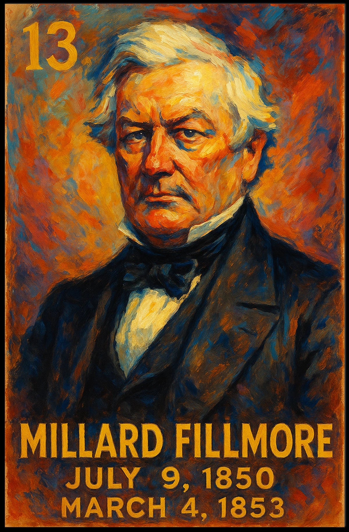 Millard Fillmore 13Th President Poster