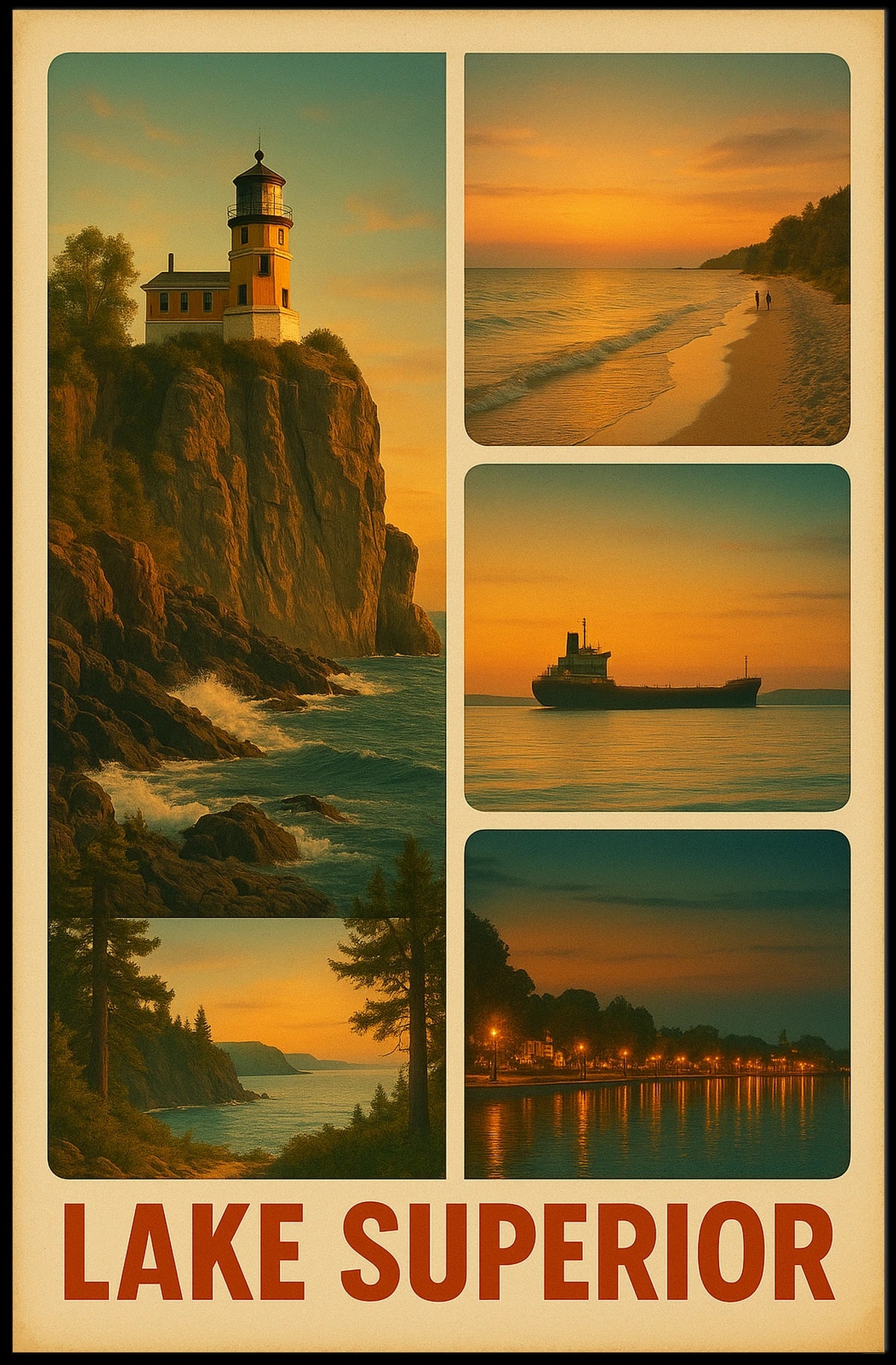 Lake Superior Scenic Views Poster