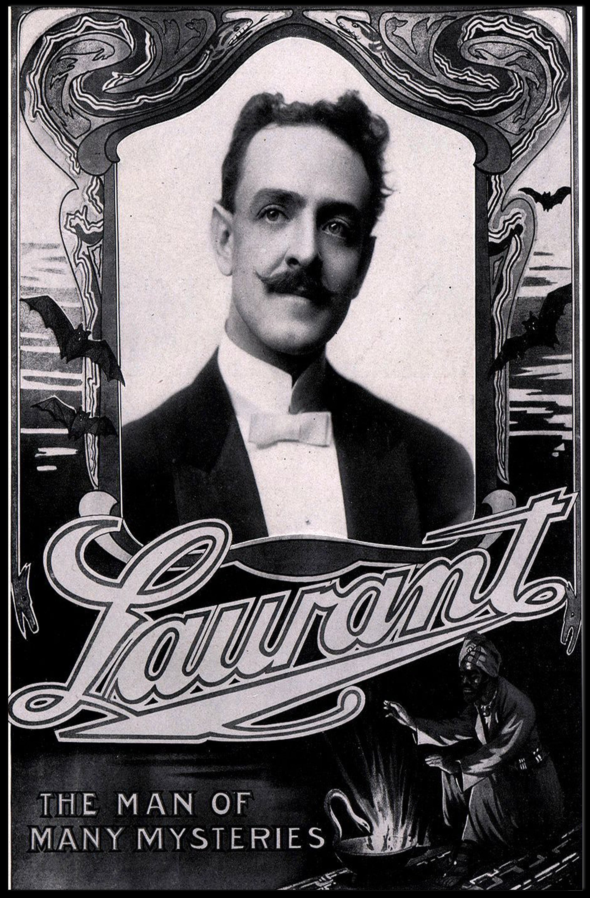 Laurant Magician Art Nouveau Style Cultural or Heritage Poster