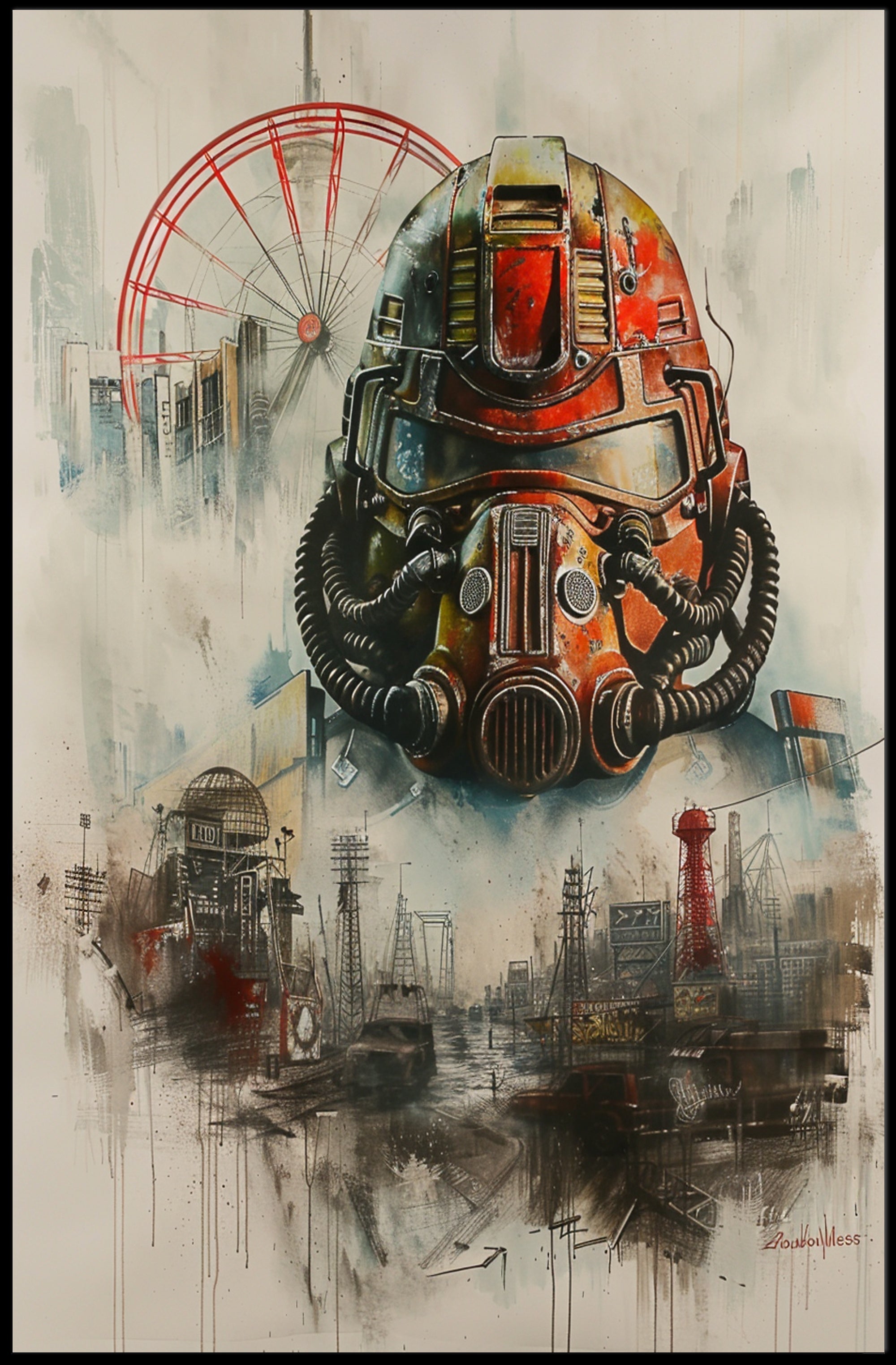 Post-Apocalyptic Visions Poster PosterGoat