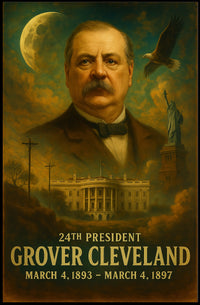 Grover Cleveland Patriot Neoclassical Realism Poster