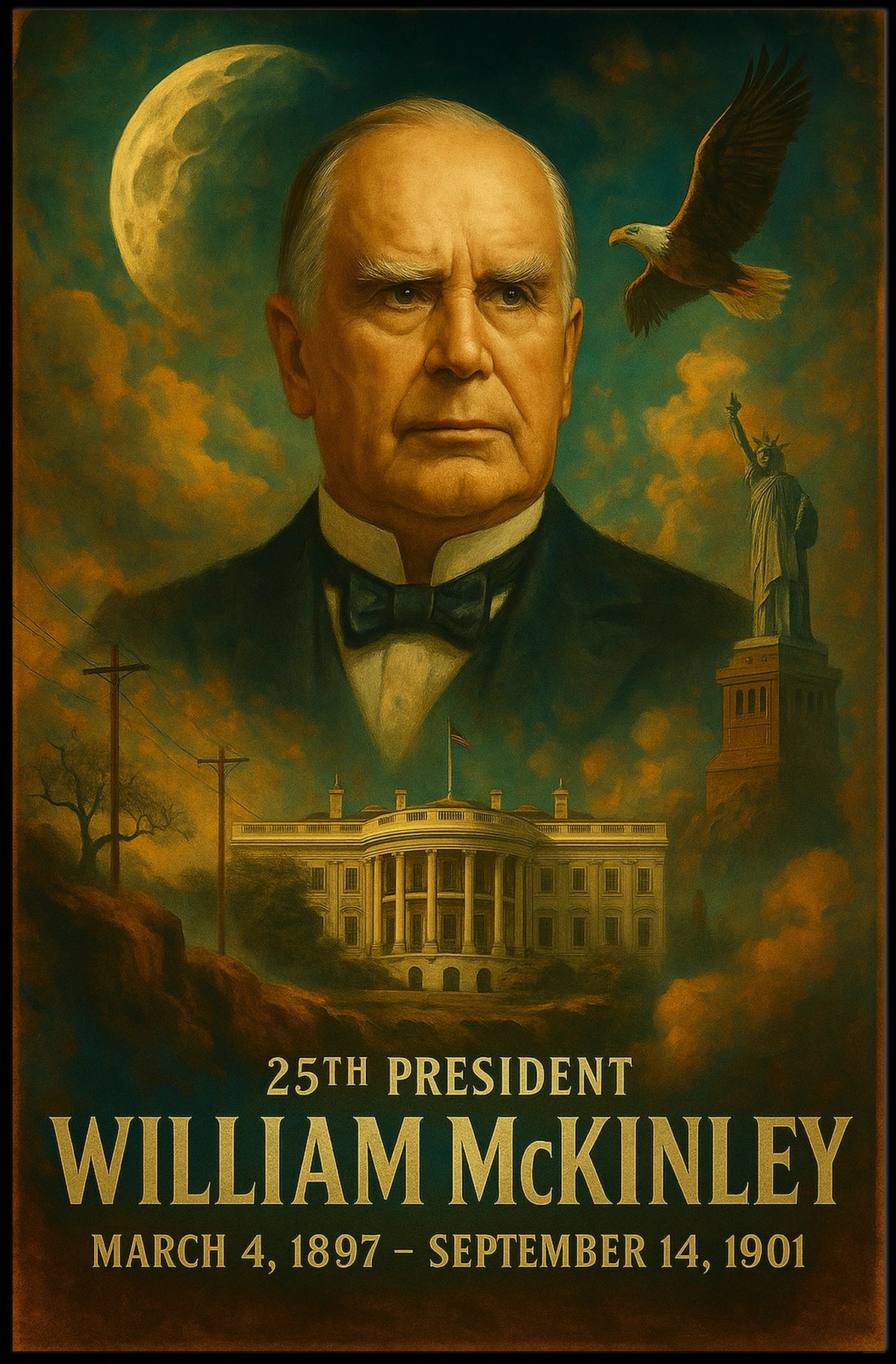 William Mckinley 25Th President Poster