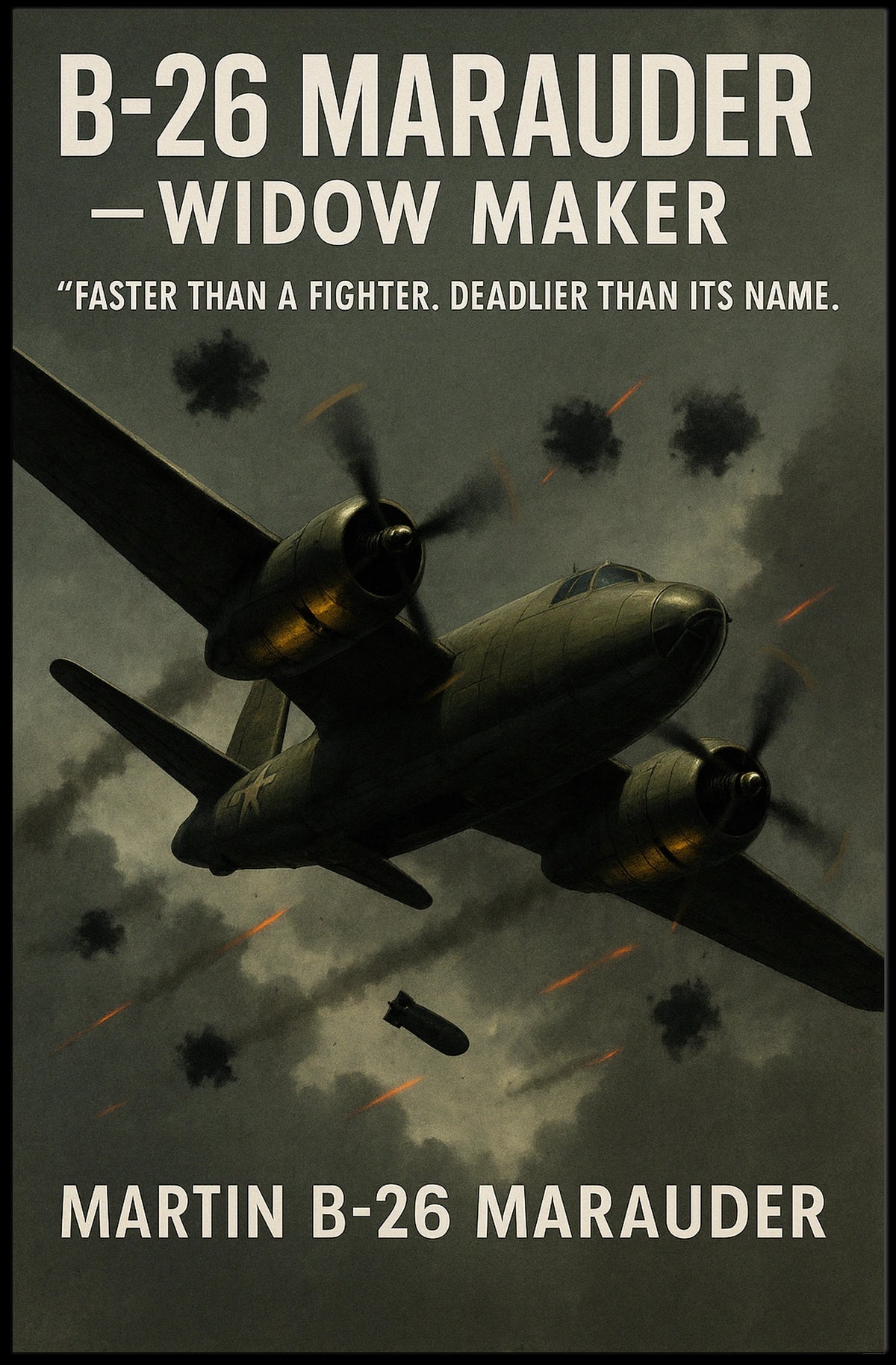 B-26 Marauder - Widow Maker Poster