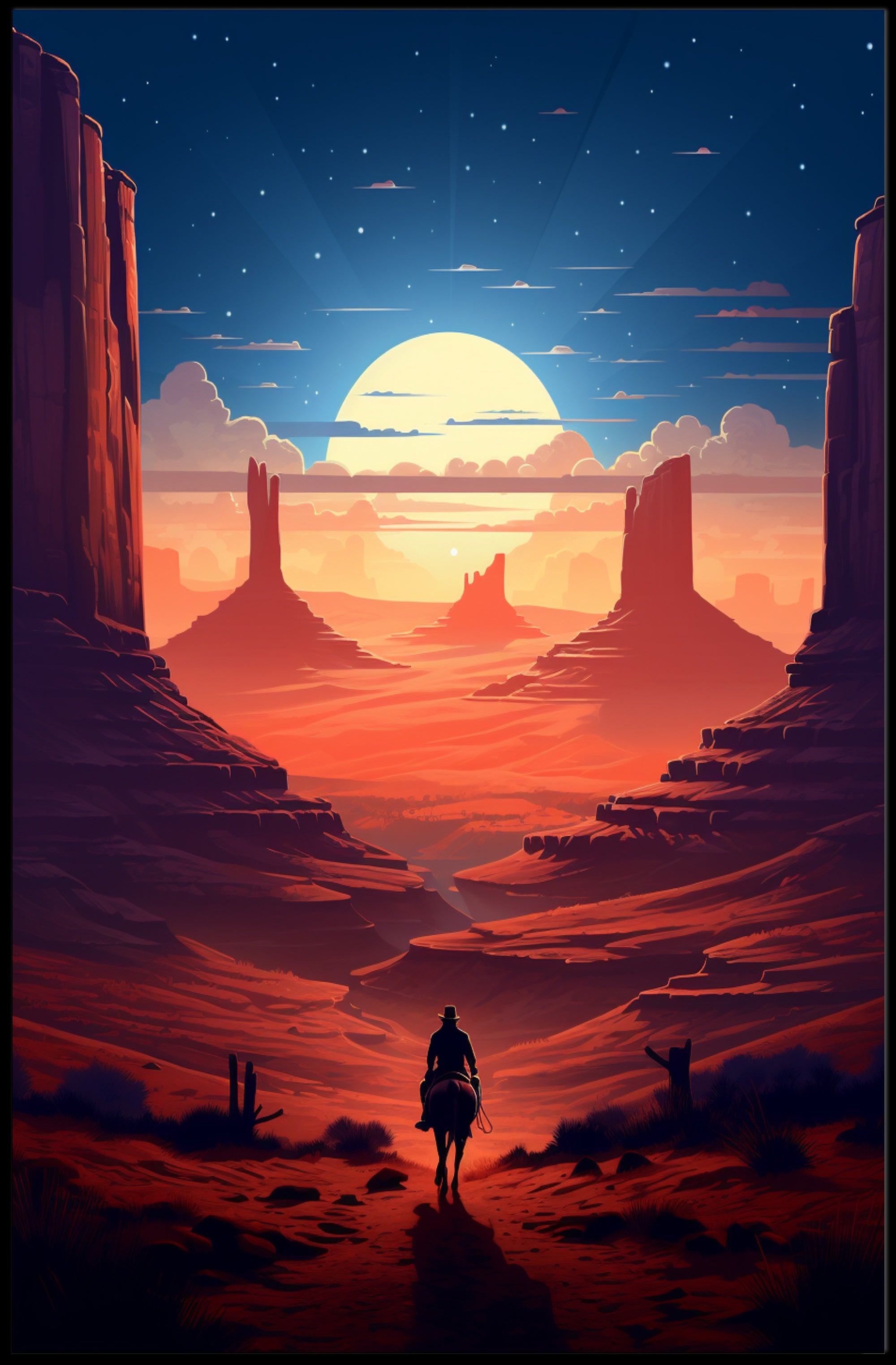 Journey Through The Desert Poster PosterGoat
