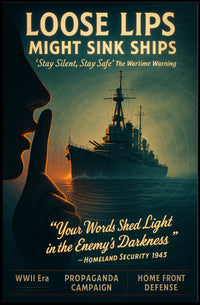 Loose Lips Might Sink Ships Poster
