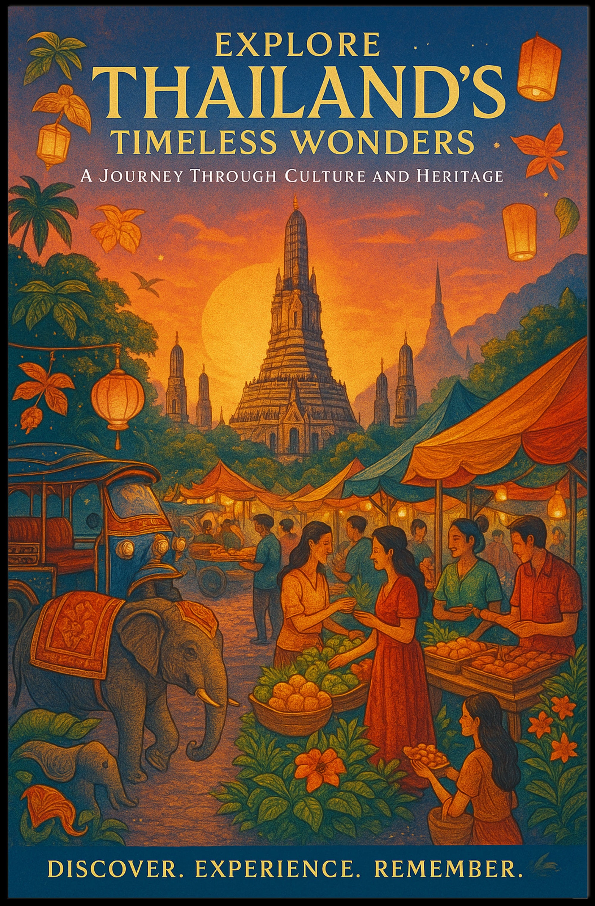 Thai Culture Adventure: Travel Poster
