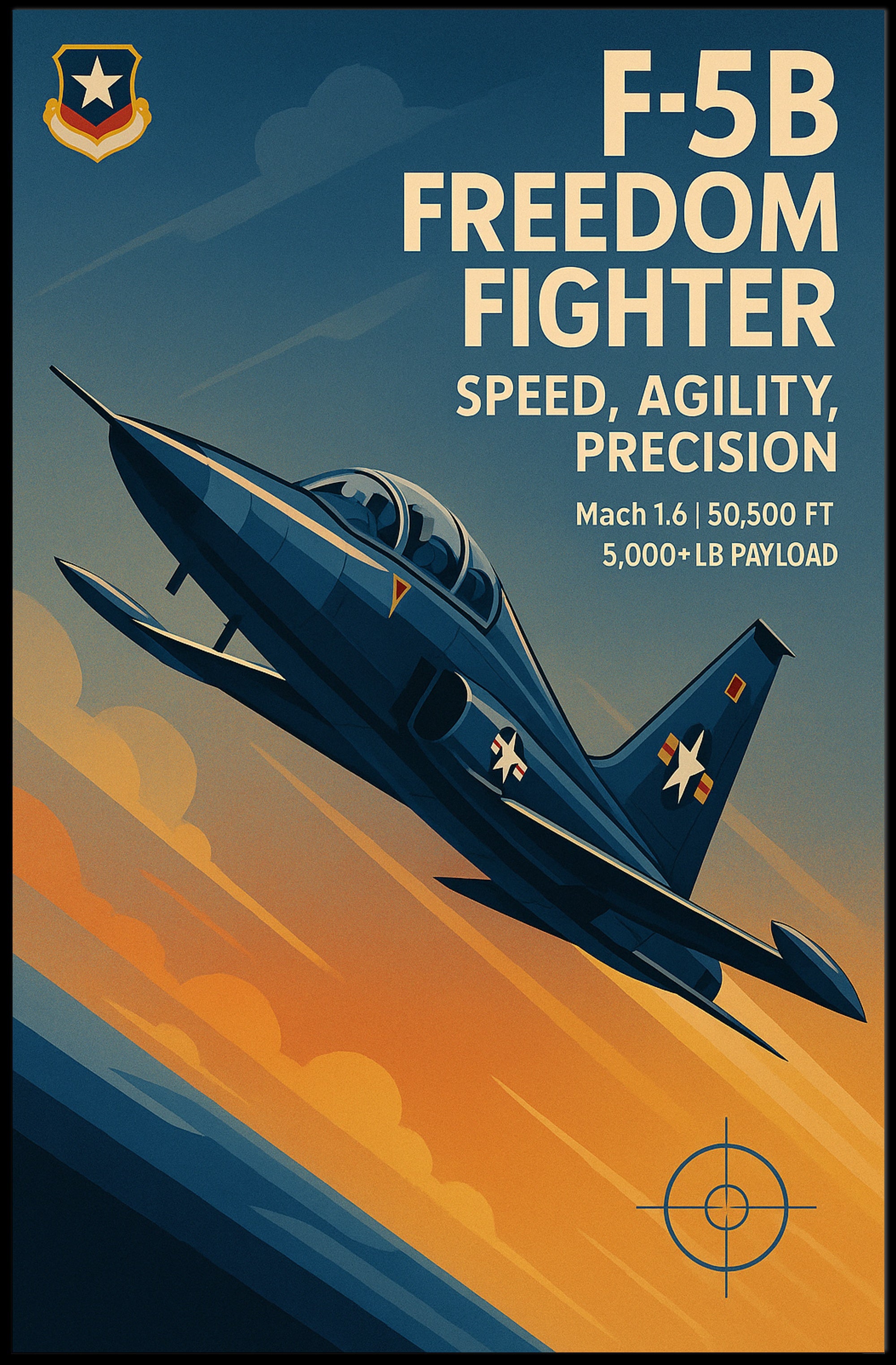 F-5B Freedom Fighter Poster PosterGoat