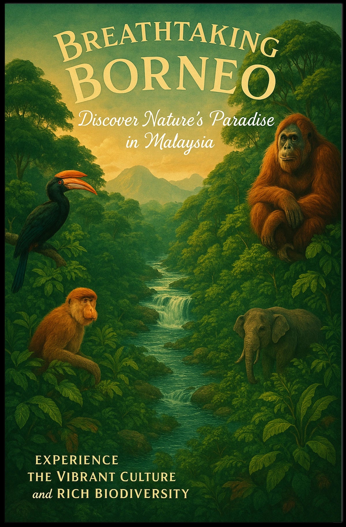 Breathtaking Borneo Poster