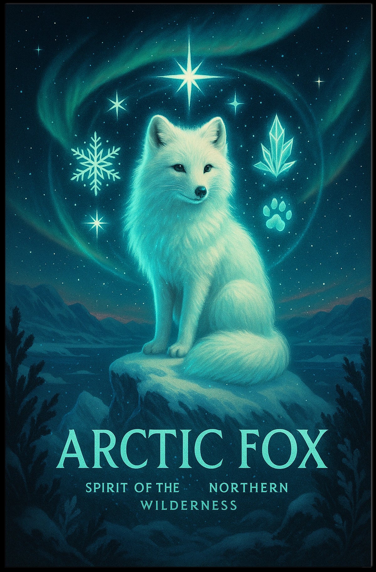 Arctic Fox Spirit of the Northern Wilderness Poster