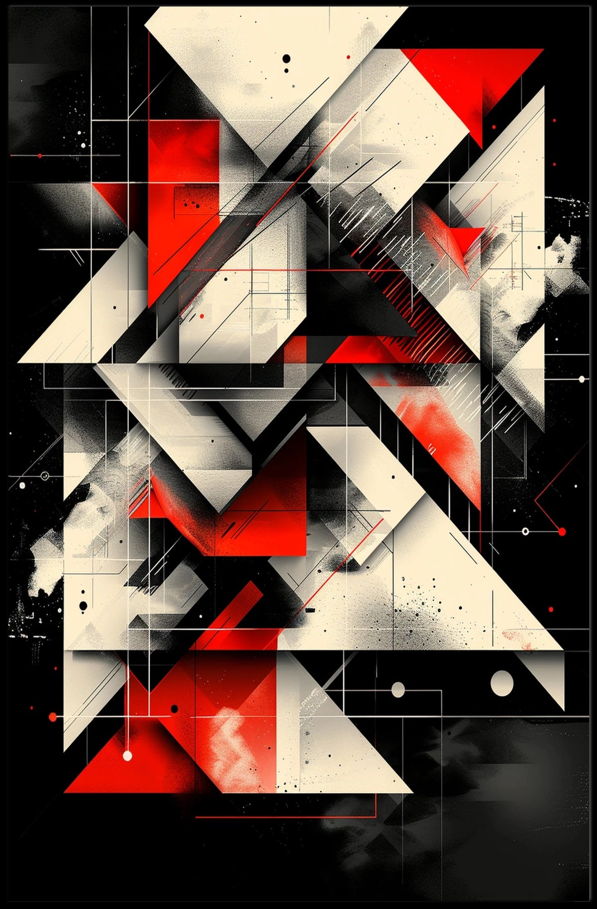 Geometric Abstraction Abstract Poster