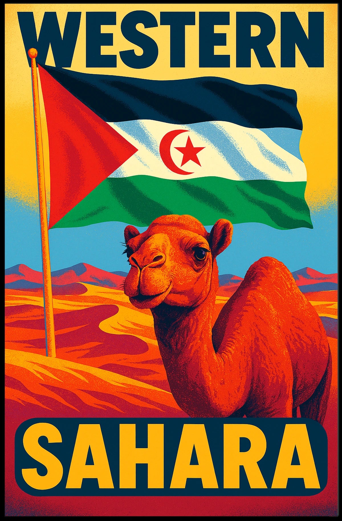 Western Sahara Adventure Poster