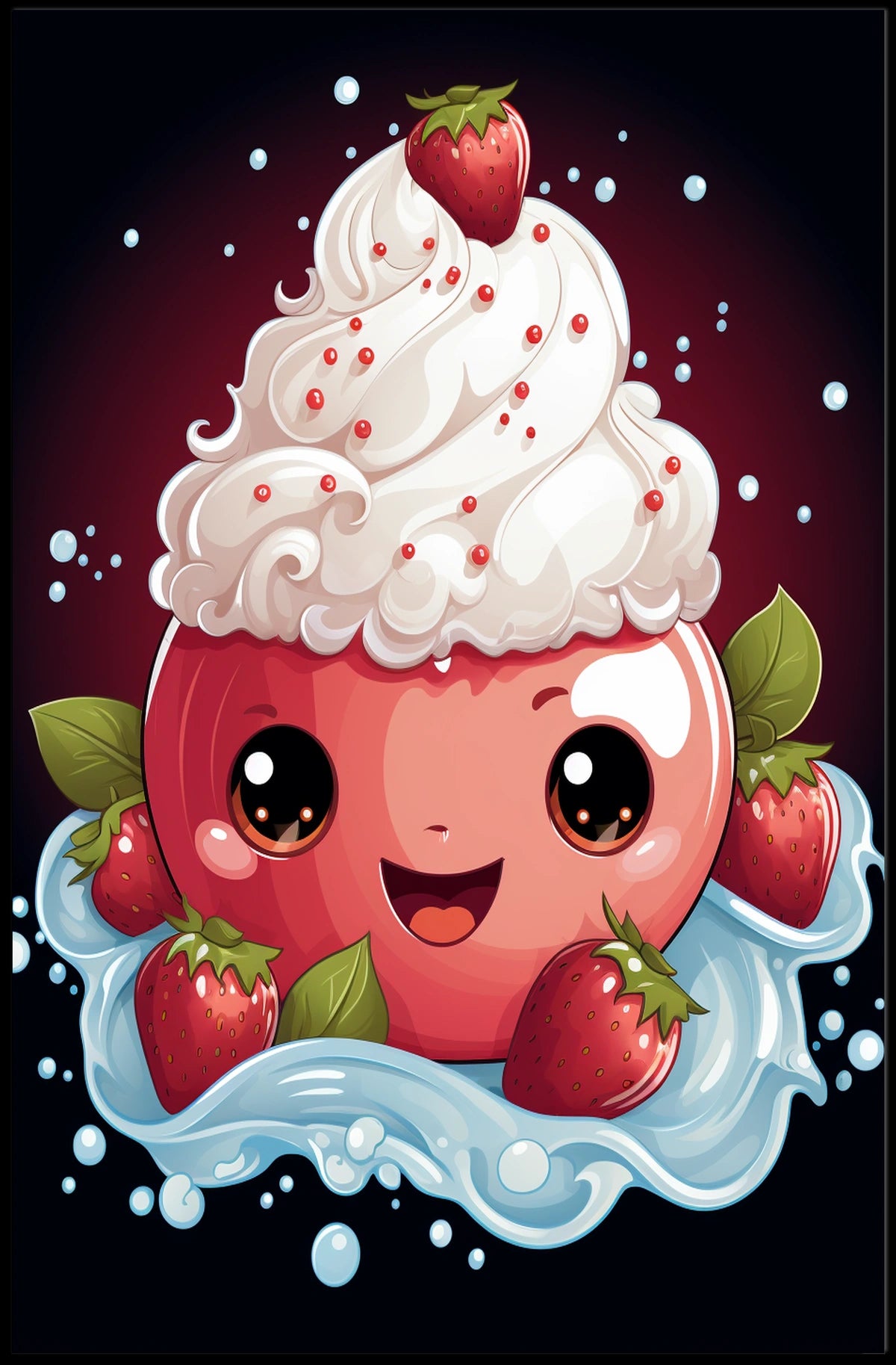 Sweet Delight Poster Whimsical Dreamscape Wall Art Print