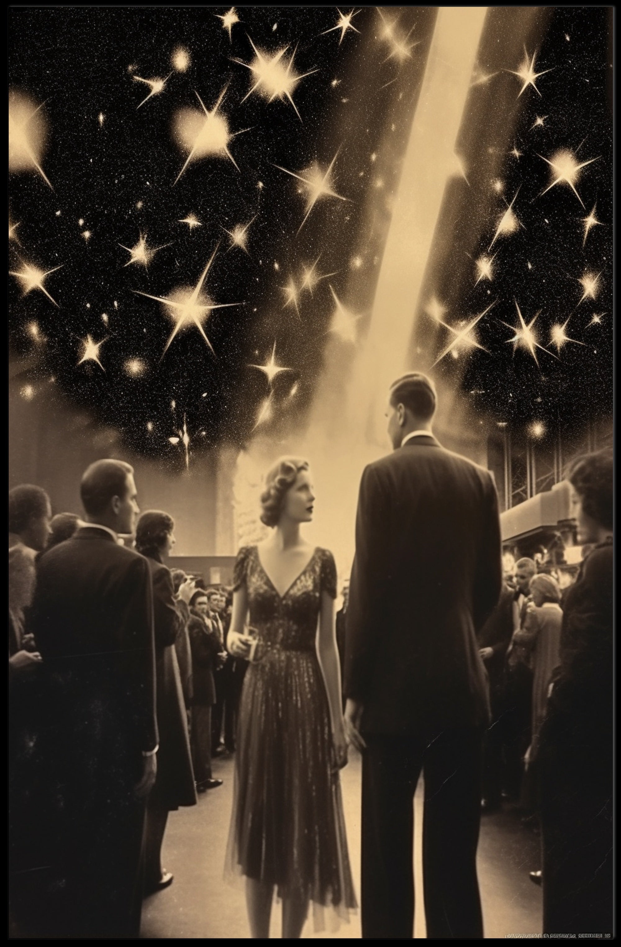 A Night Under The Stars Travel Poster Art Print