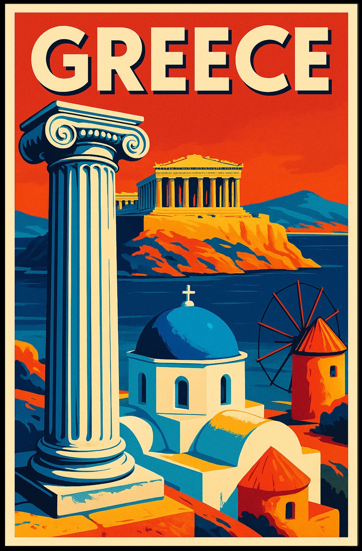 Greece A Timeless Journey Poster