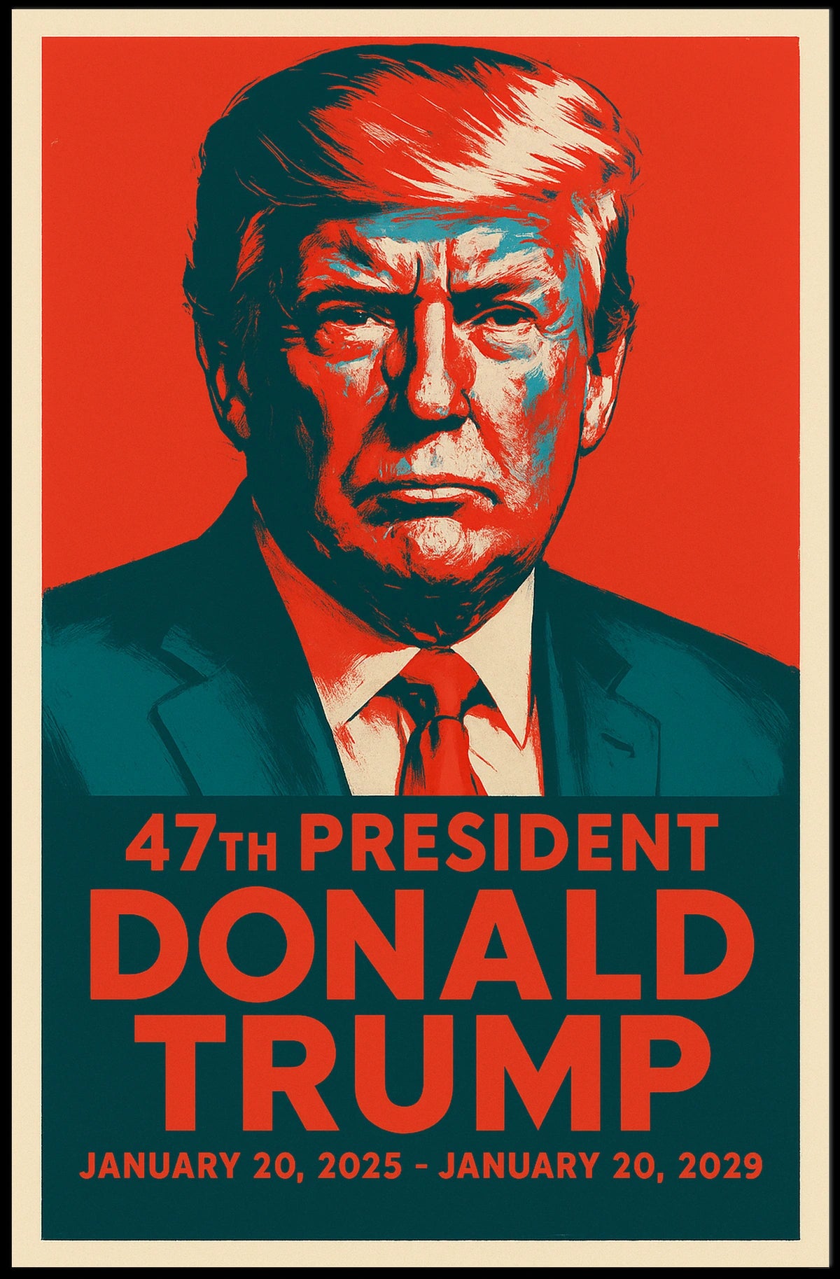 Donald Trump Visionary Vanguard Pop Art Poster