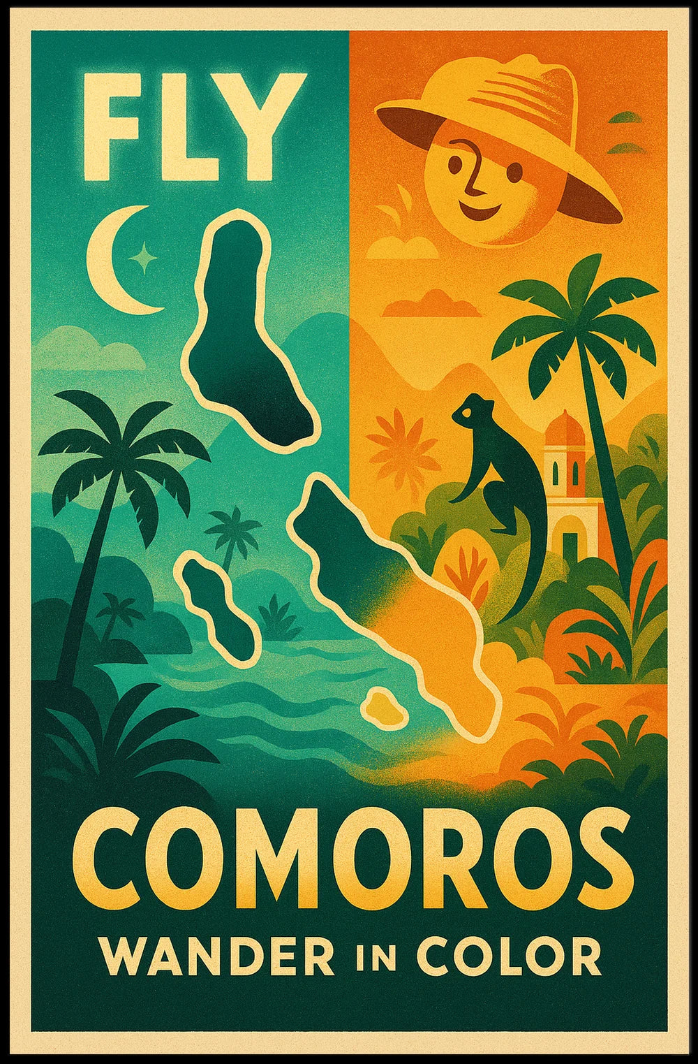 Comoros Adventure Wanderlust Travel Poster PosterGoat