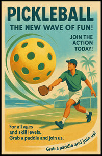 Pickleball The New Wave of Fun Poster