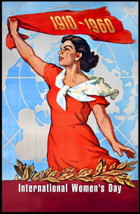 Empowering Vintage International Women's Day Propaganda Poster