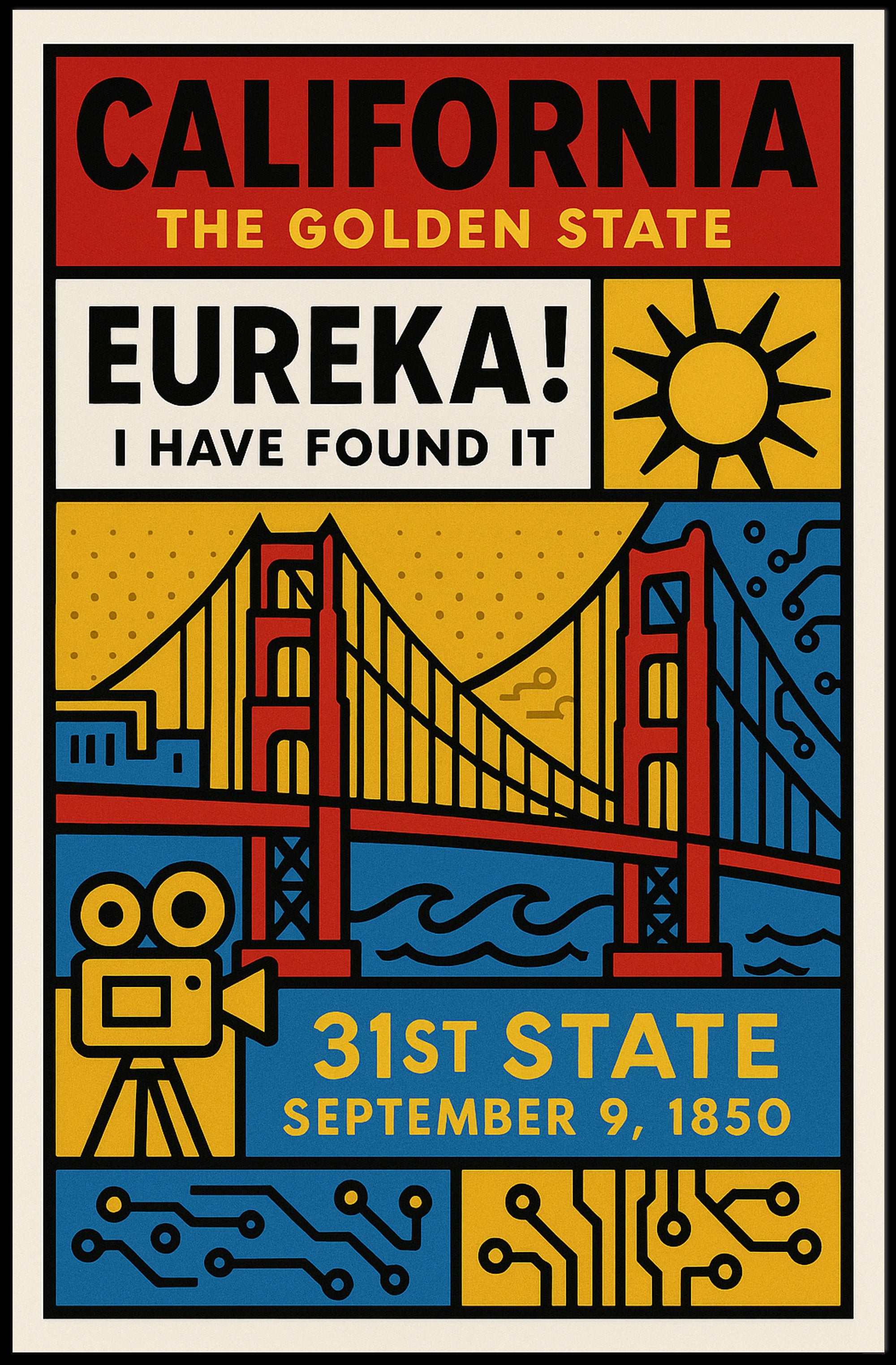 California's Iconic Heritage Poster
