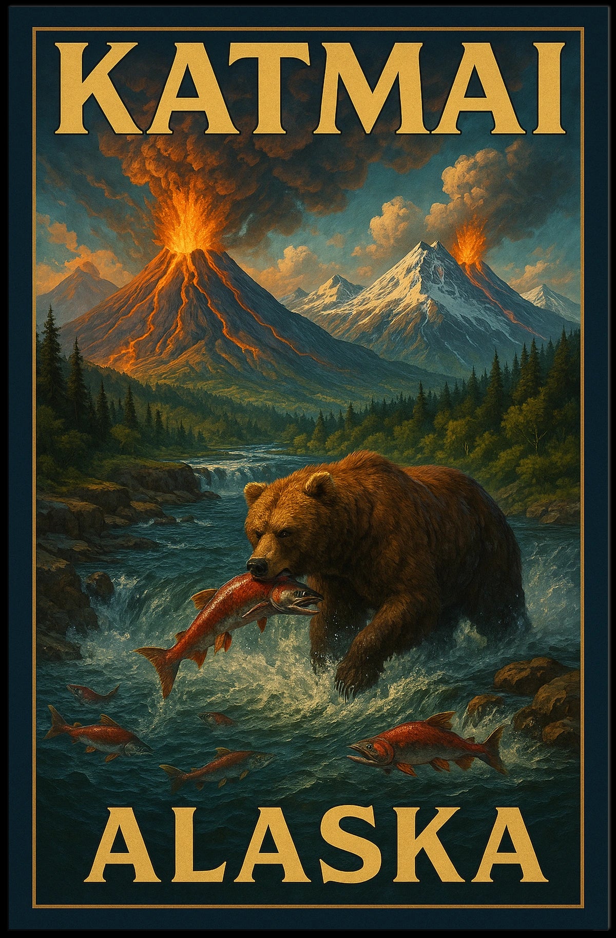 Katmai, Alaska Poster