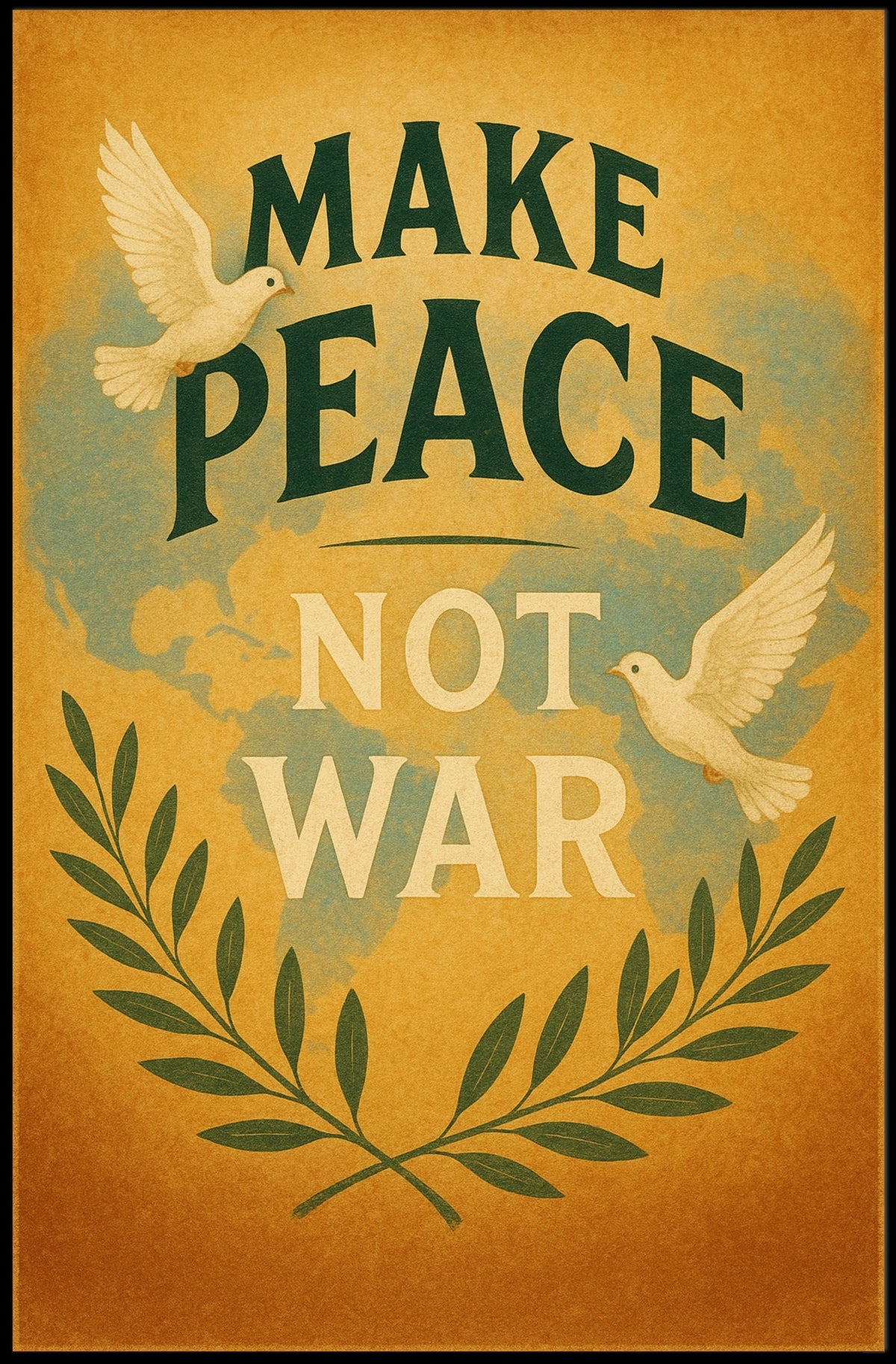Make Peace, Not War Poster