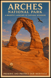 Arches National Park Majestic Landscape Poster