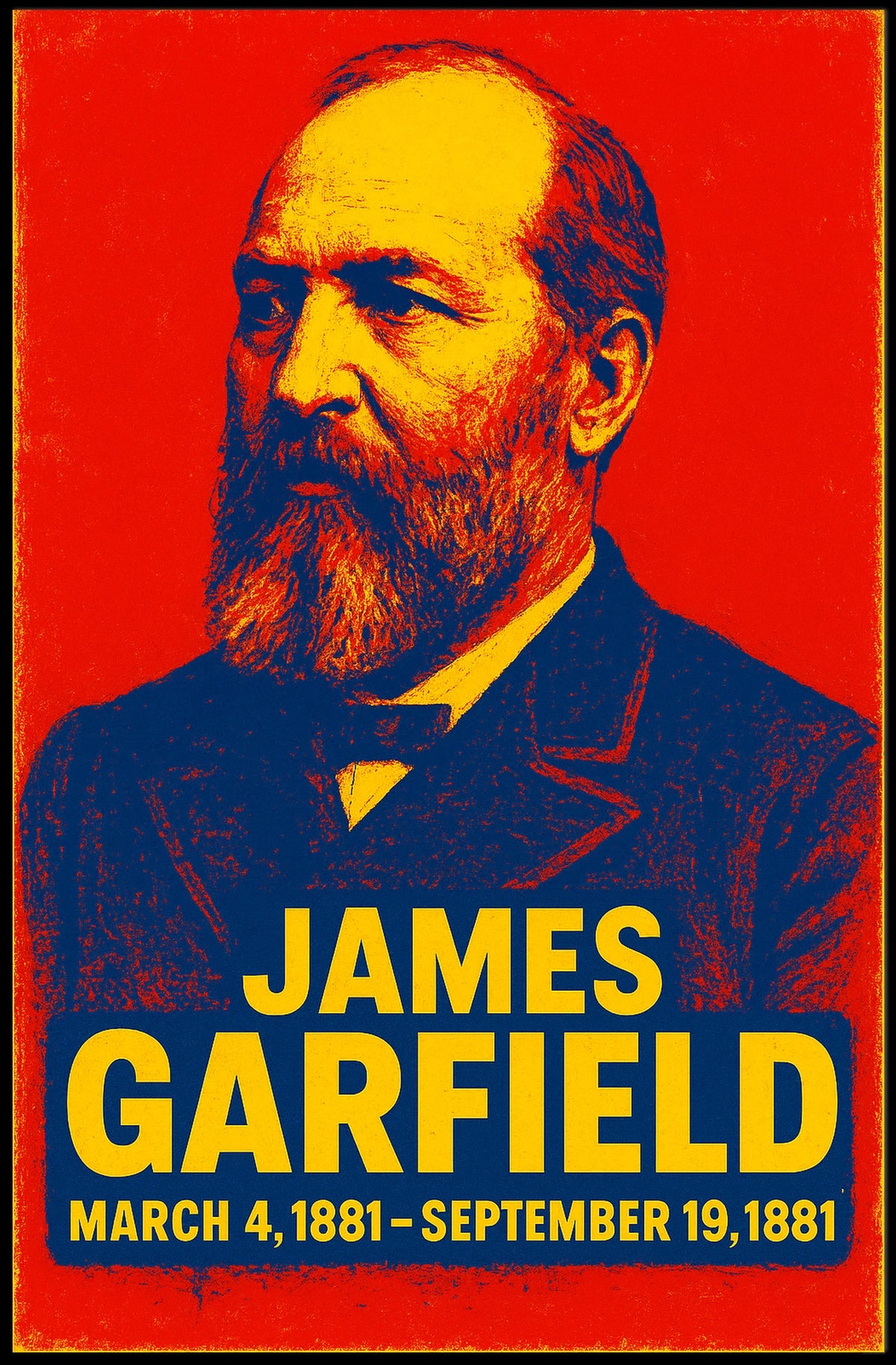 James Garfield Presidential Term Poster
