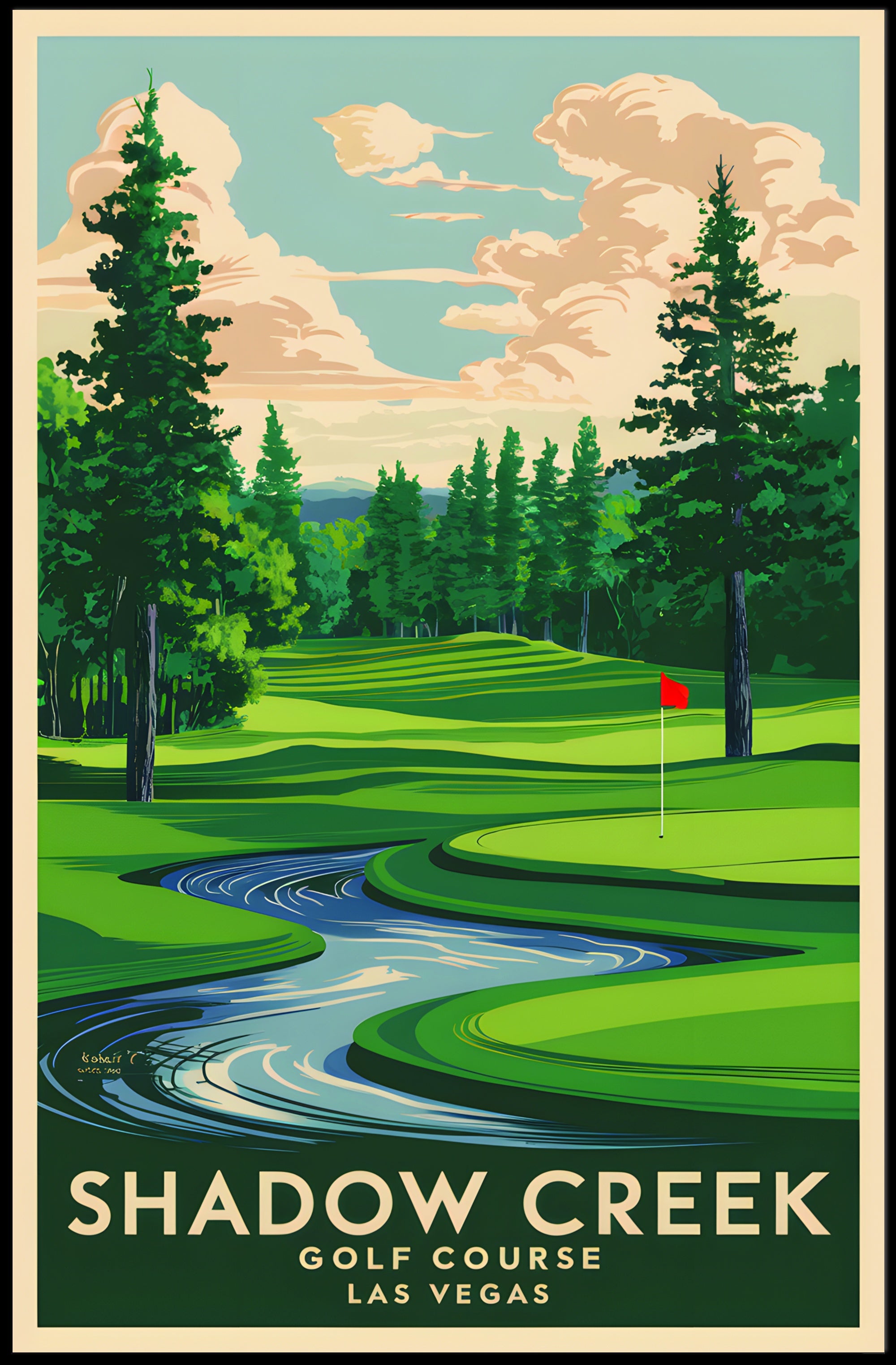 Shadow Creek Golf Course Poster