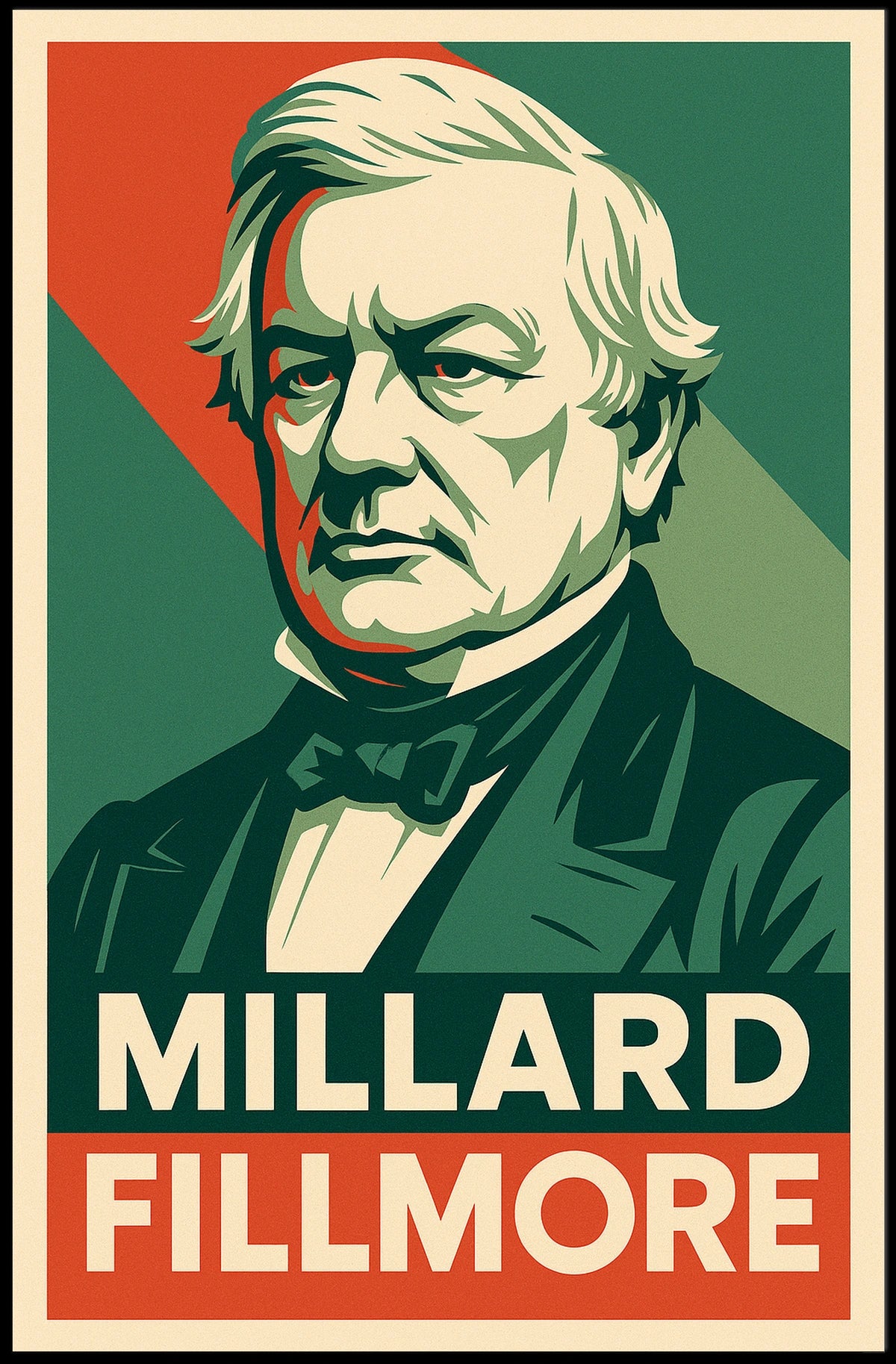 Millard Fillmore Vintage History Buff Poster