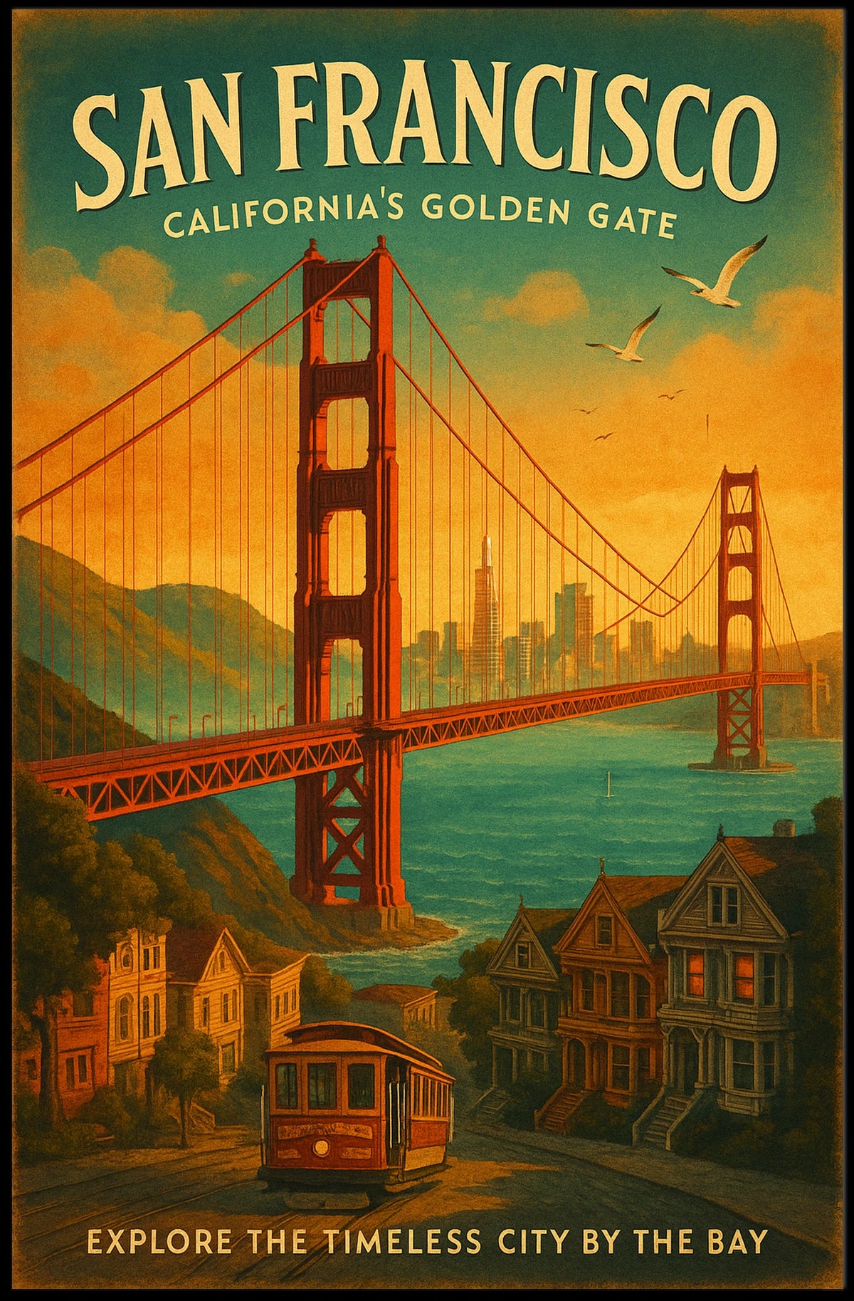 San Francisco Californias Golden Gate Poster