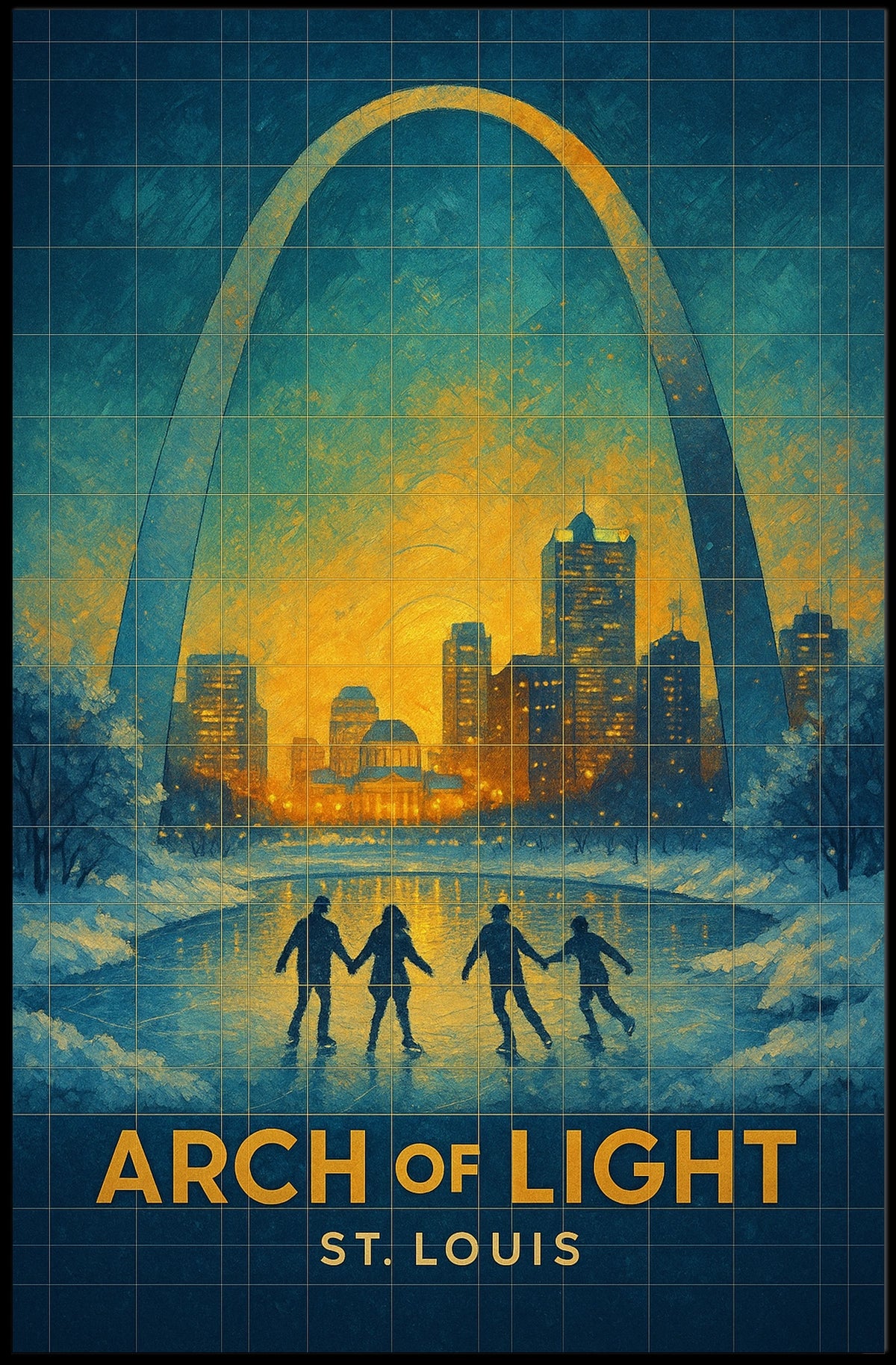 Arch Of Light St. Louis Poster