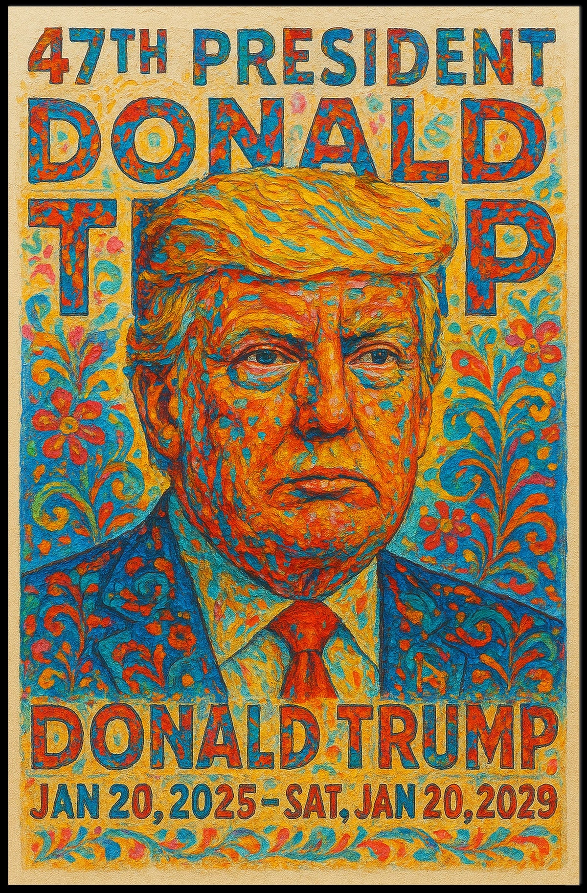 Donald Trump Mosaic Legacy Bold Patriot Poster