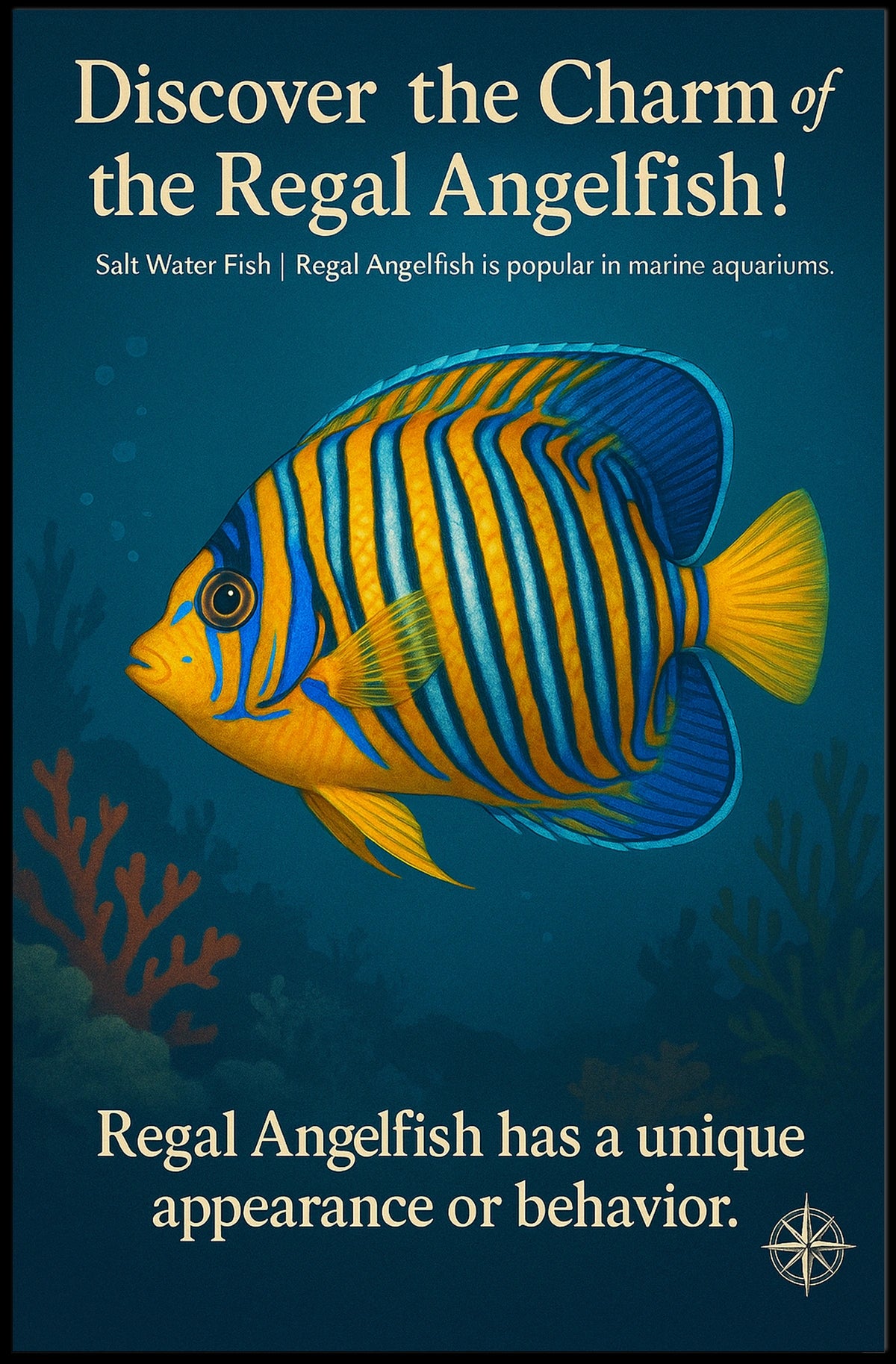 Discover the Charm of the Regal Angelfish Poster