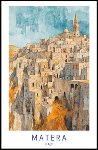Matera: A Timeless Italian Landscape Poster PosterGoat