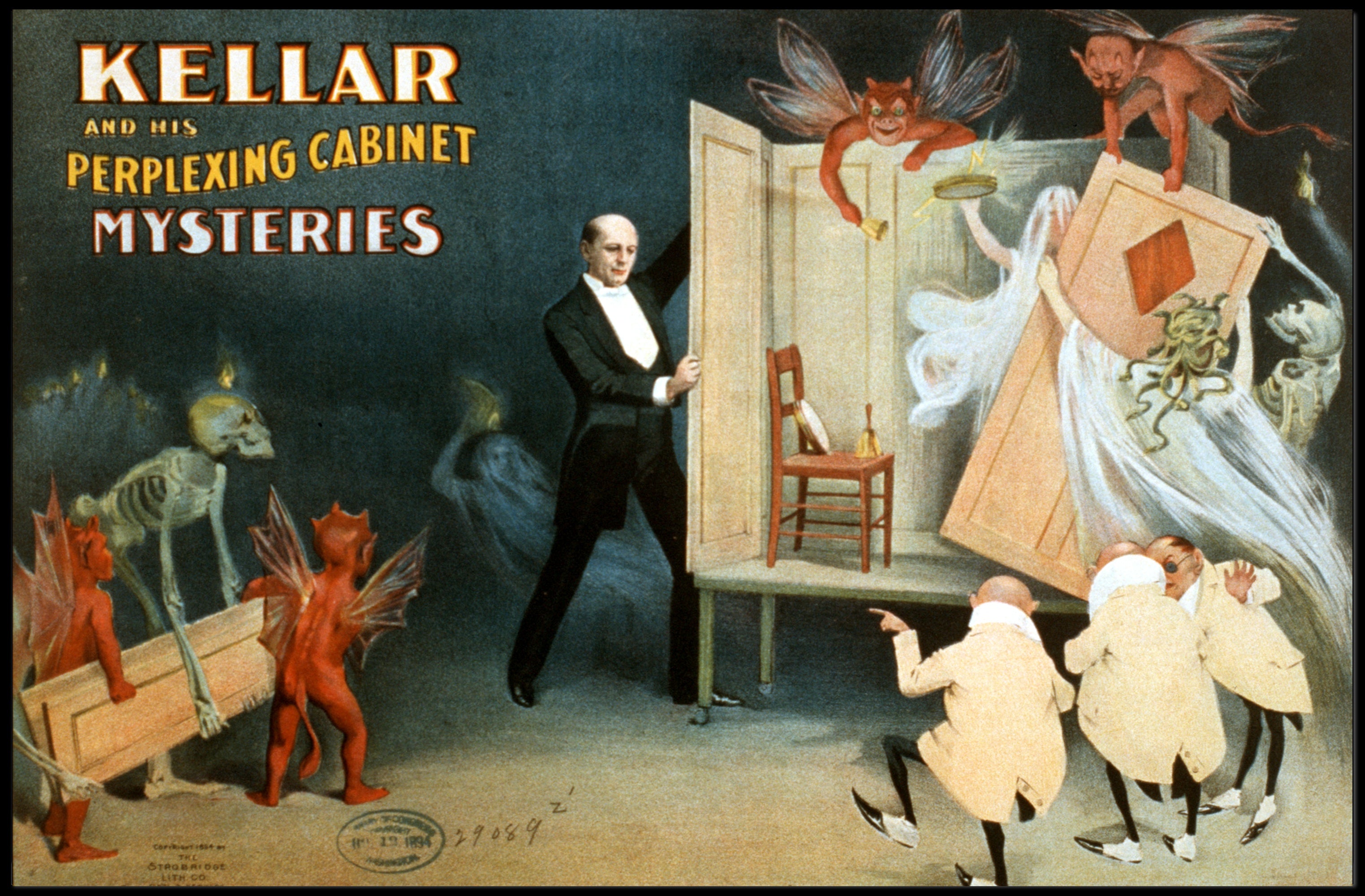 Kellar's Enchanting Cabinet Mysteries Magic Show Poster