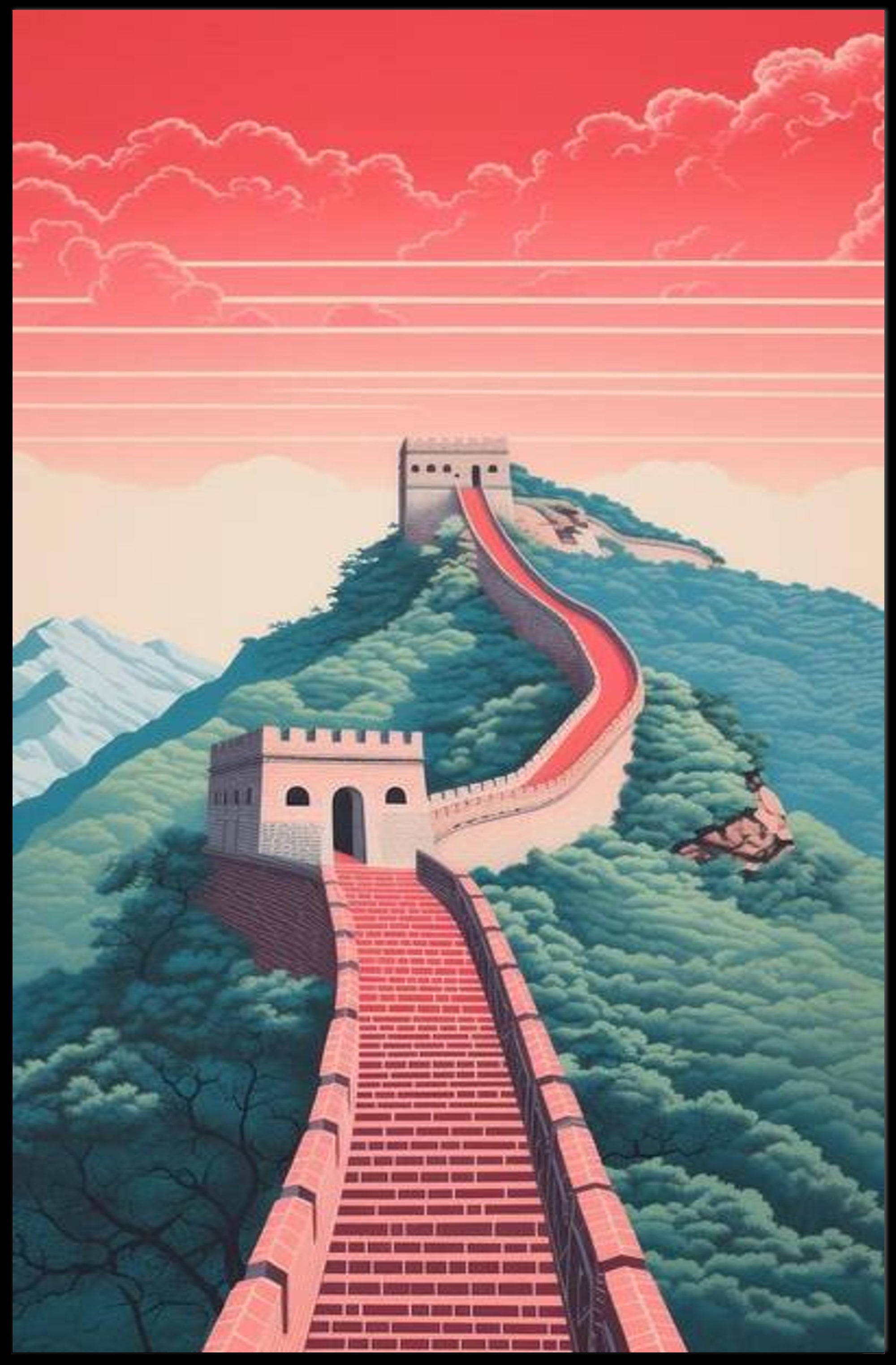 Serene Pathway Poster PosterGoat