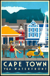 Cape Town V&A Waterfront Leisure Travel Poster PosterGoat