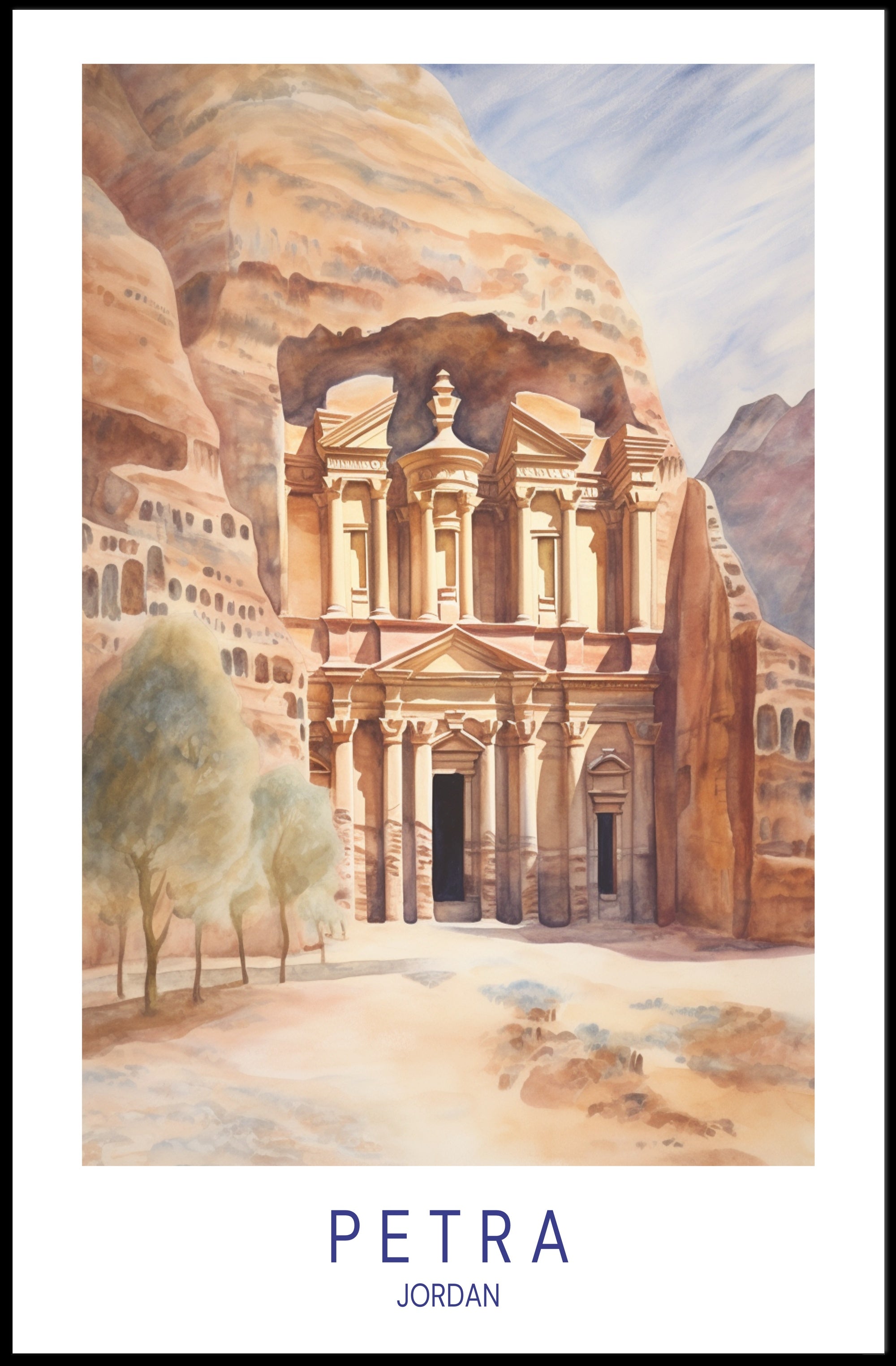 Petra, Jordan Poster PosterGoat