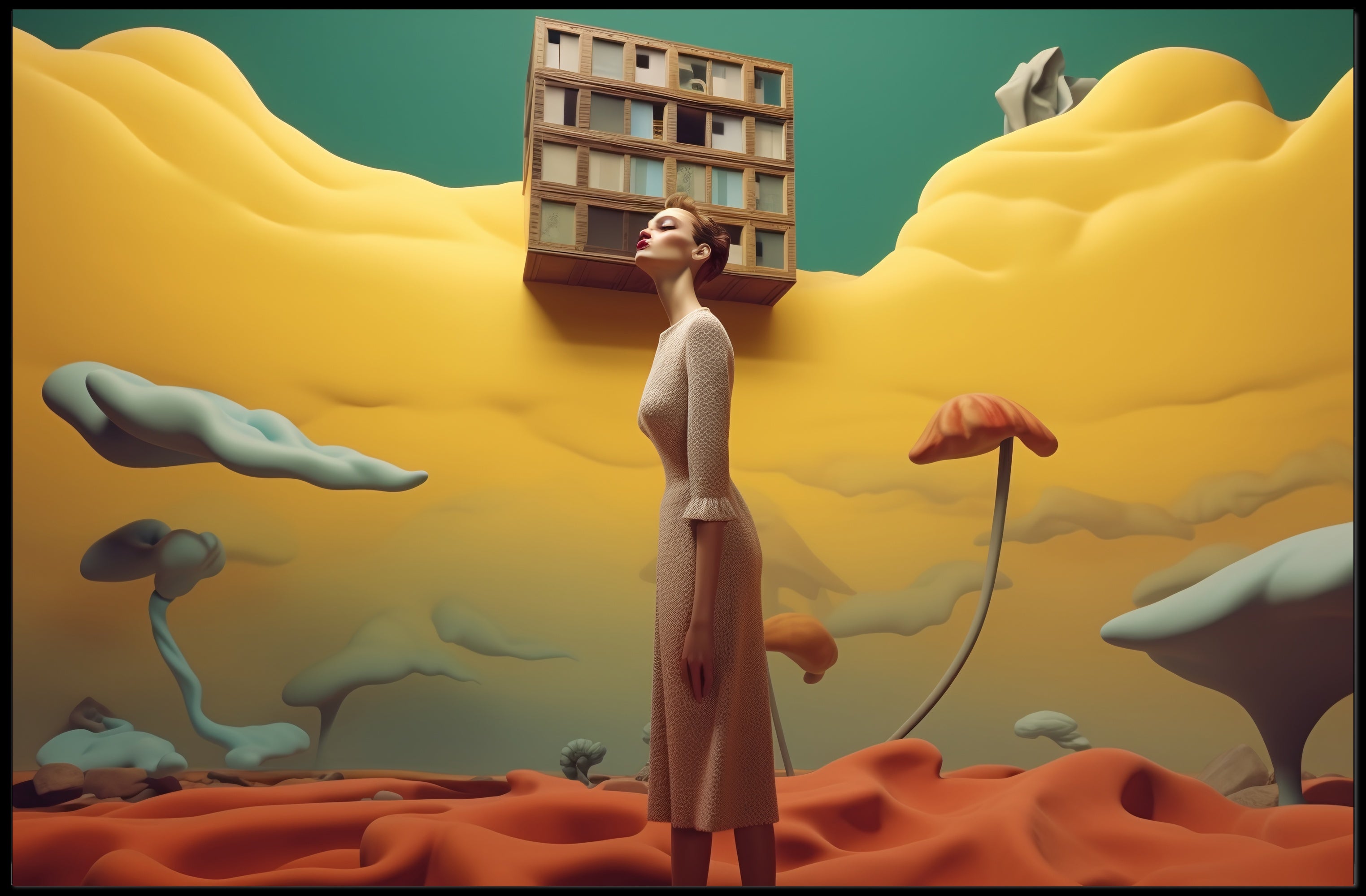 Surreal Dreamscape Art Print for Fantasy or Mythology Poster