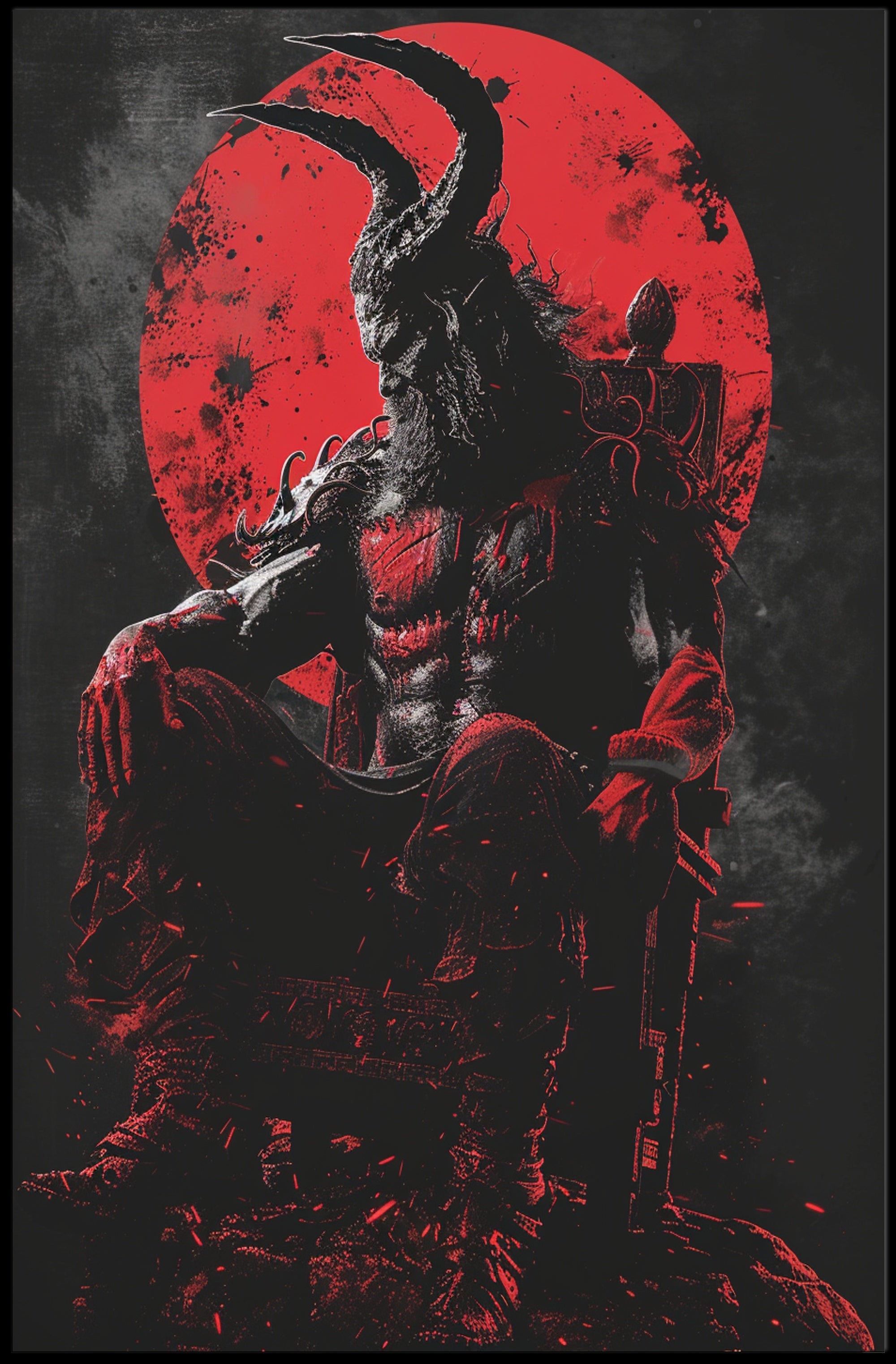 The Dark Monarch Art Print Poster for Home Decor and Wall Art PosterGoat