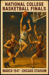 National College Basketball Finals 1947 Poster