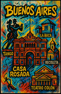 Vibrant Buenos Aires Poster