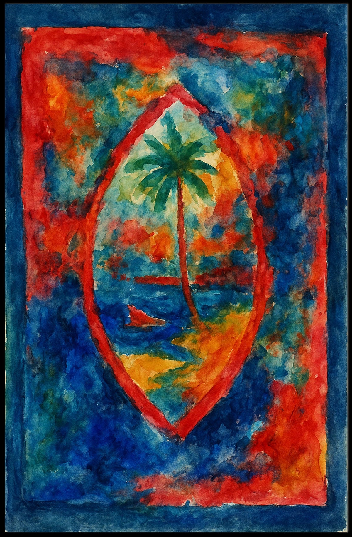 Vibrant Tropical Escape Poster