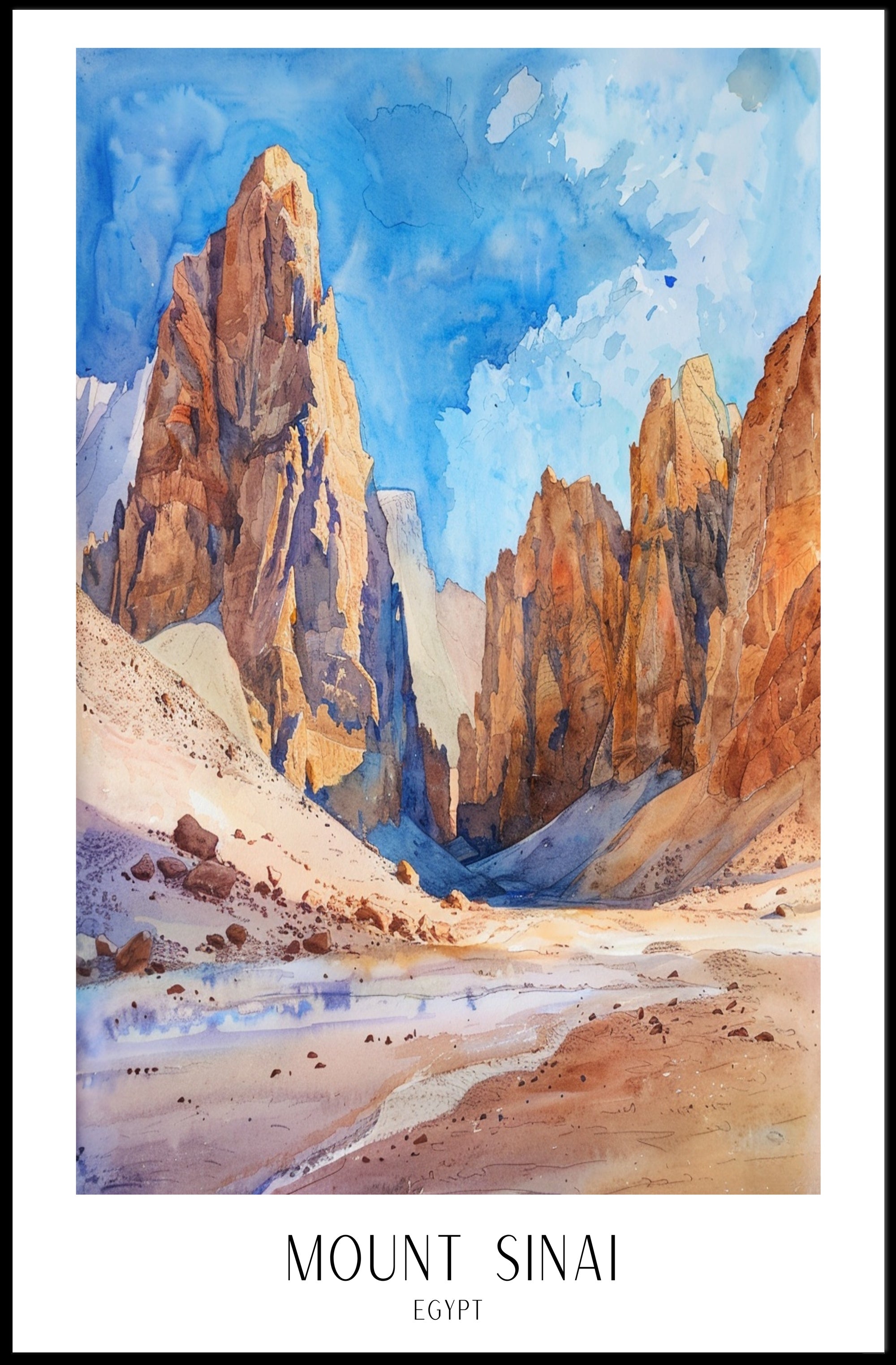 Mount Sinai Poster PosterGoat