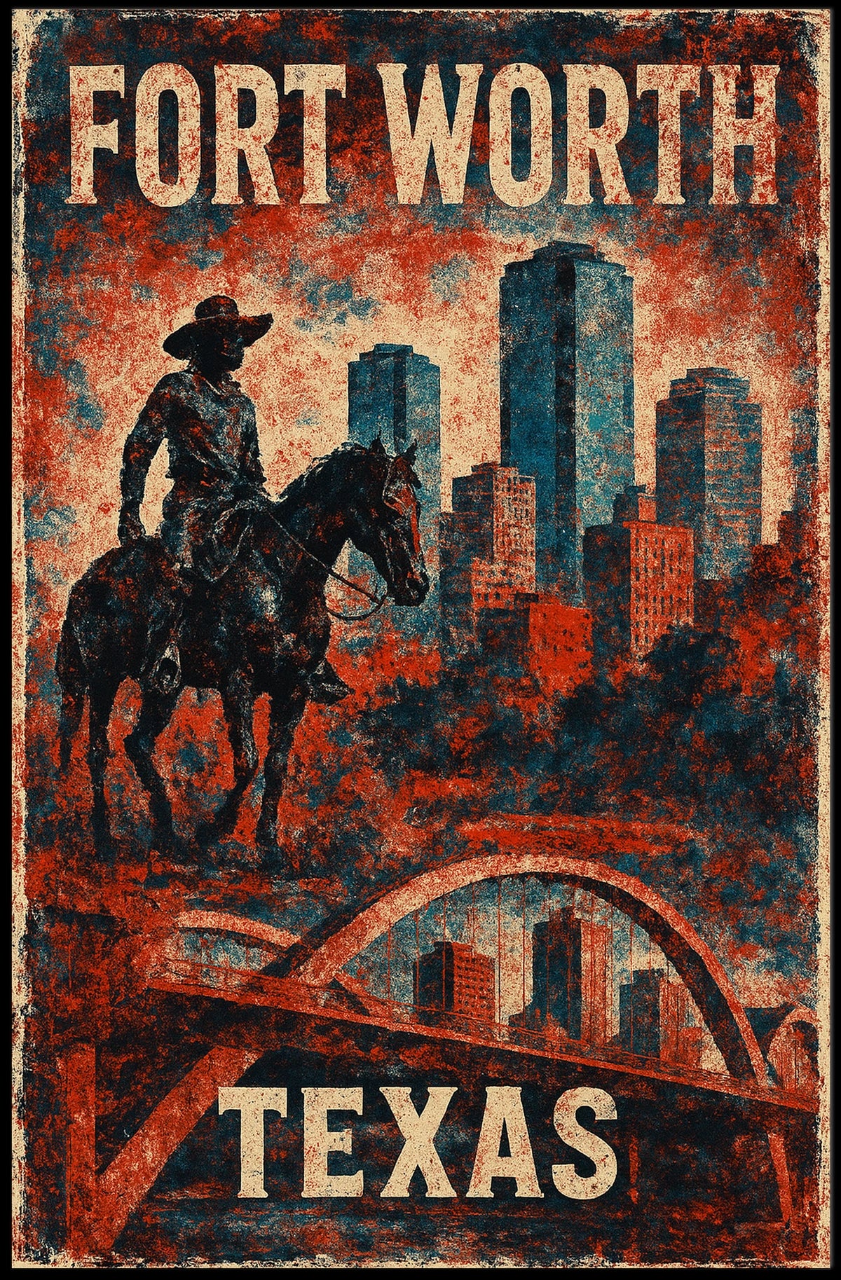 Fort Worth, Texas Poster